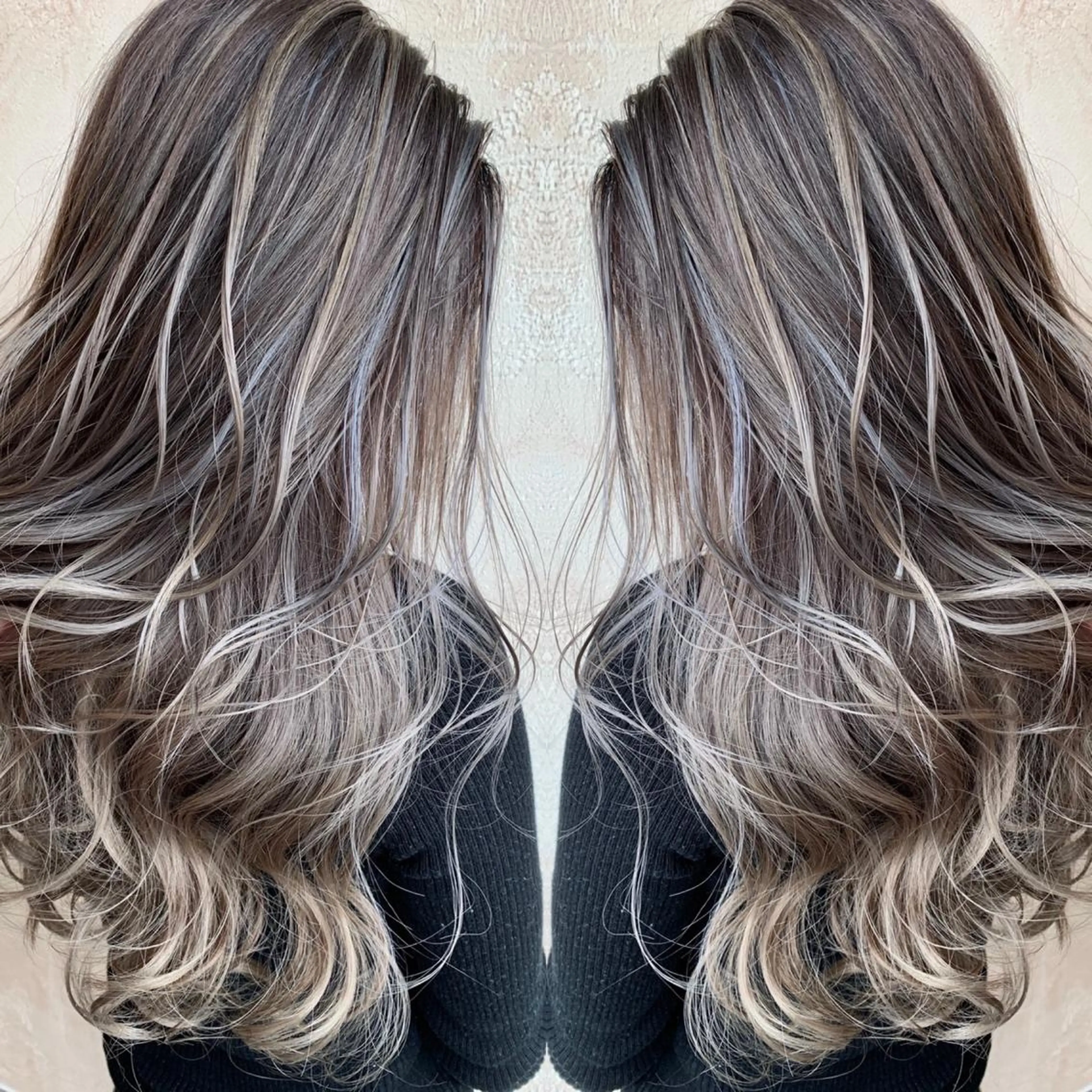 カラー バレイヤージュ ヘアカラー 水戸/ブリーチカラー ♠️♠️會澤遼真のヘアスタイル