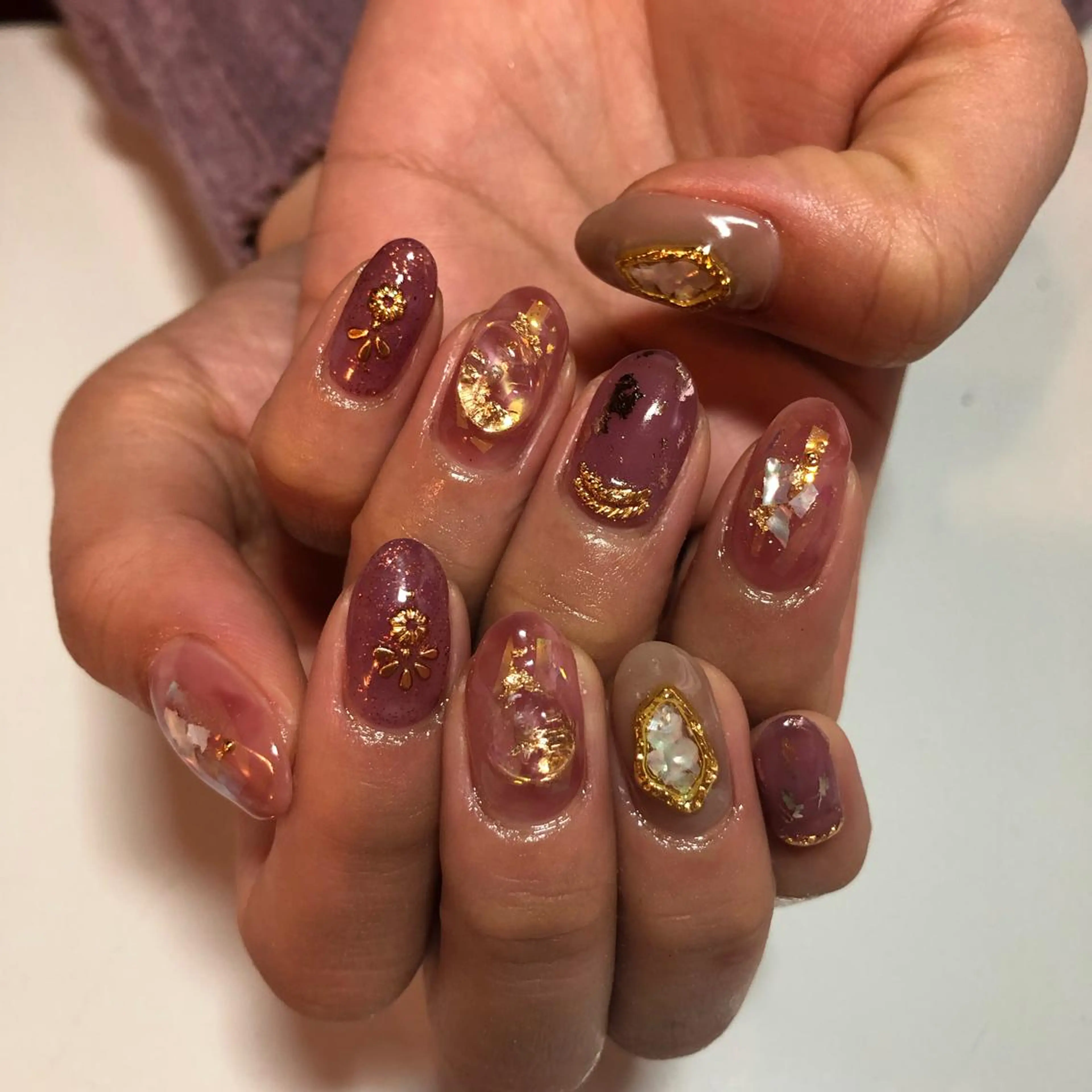 ネイル ニュアンスネイル g-up nail所属・米田 律子のネイルデザイン