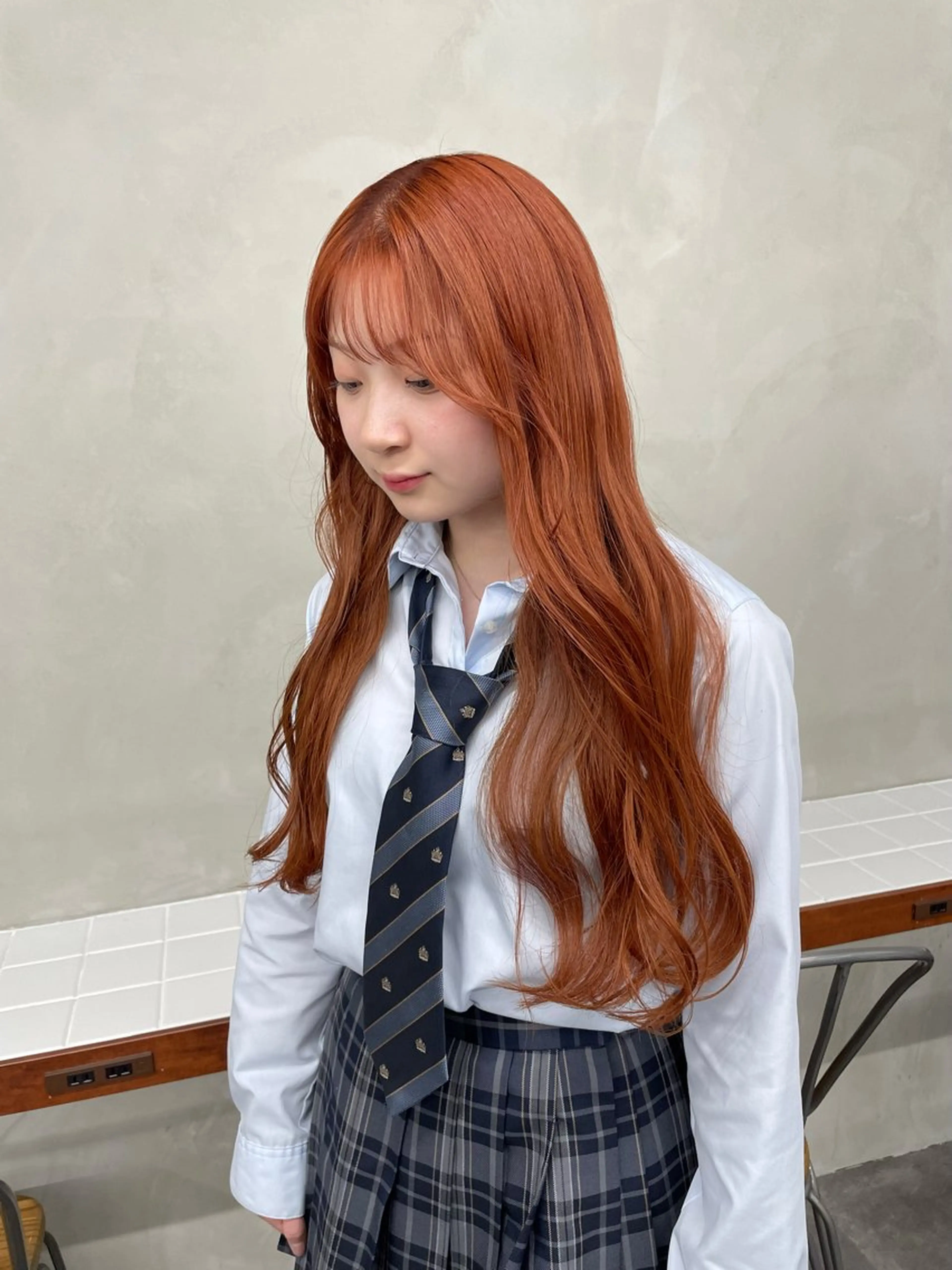 ロング カラー カット ヘアカラー トリートメント 🍒暖色カラー🍒 渋谷/YUUのヘアスタイル