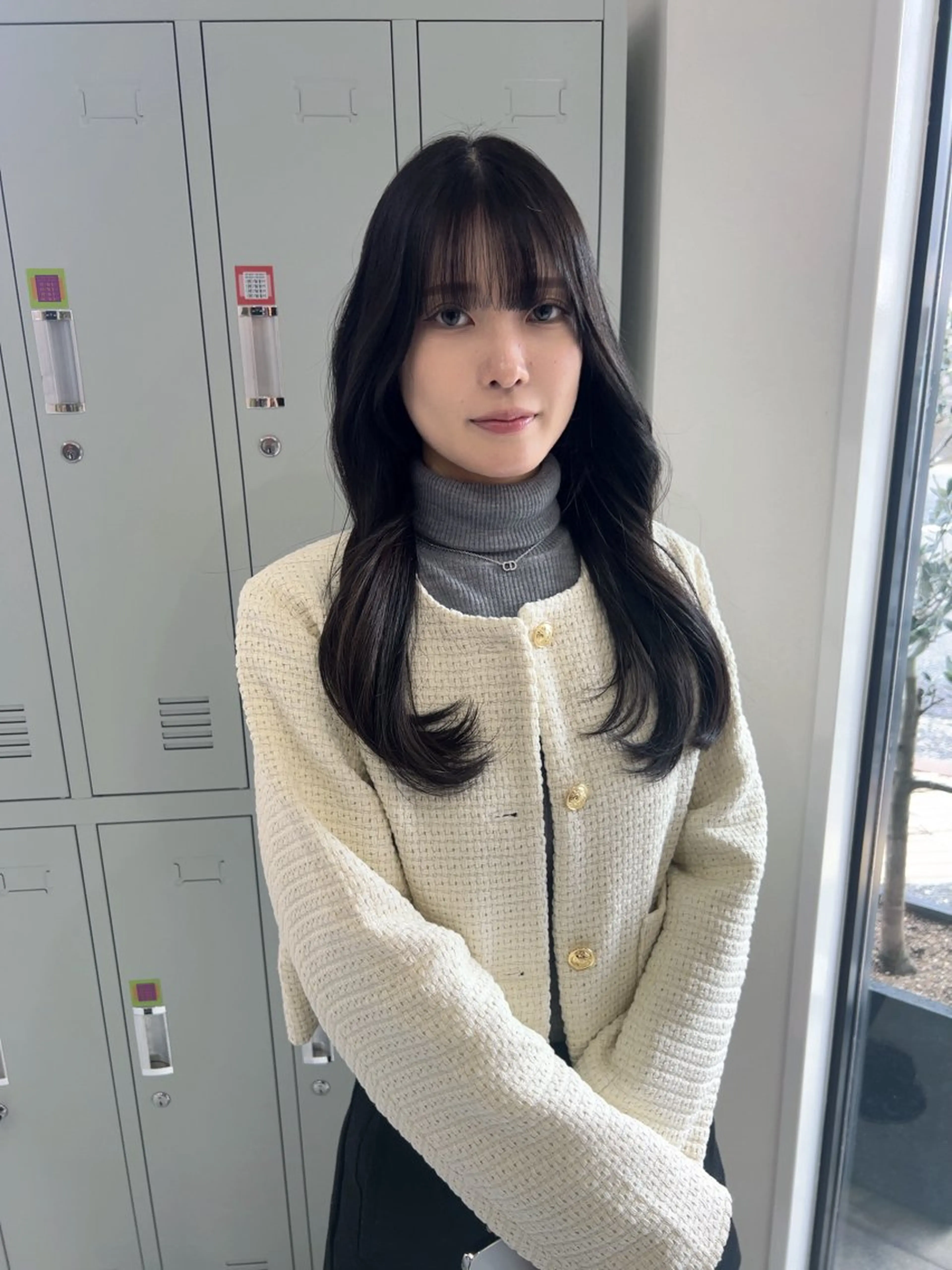 ロング カラー カット トリートメント (h)wim ウィムのヘアスタイル