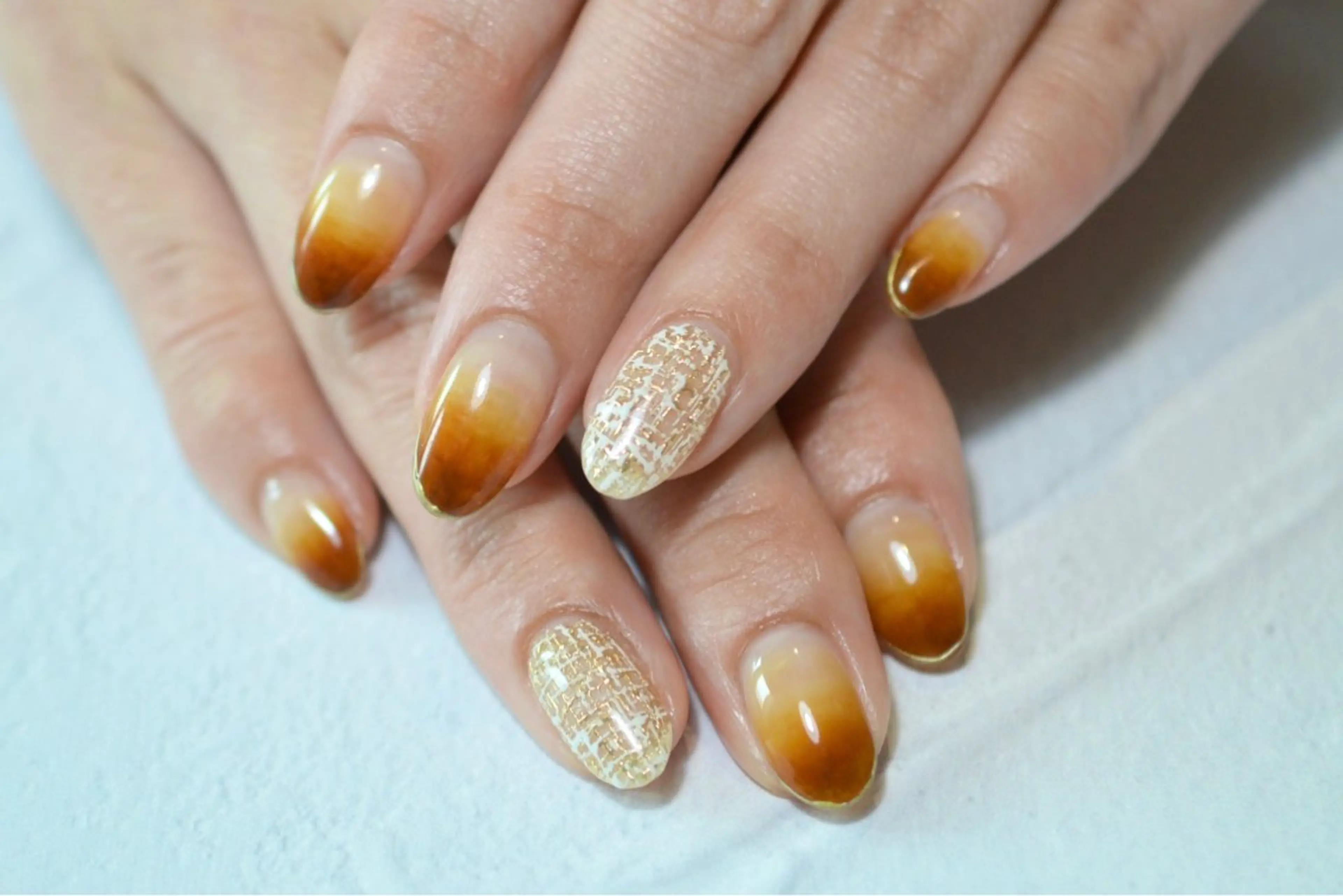 ネイル アートネイル グラデーション ツイードネイル ハンドネイル Eri Onoのその他イメージ