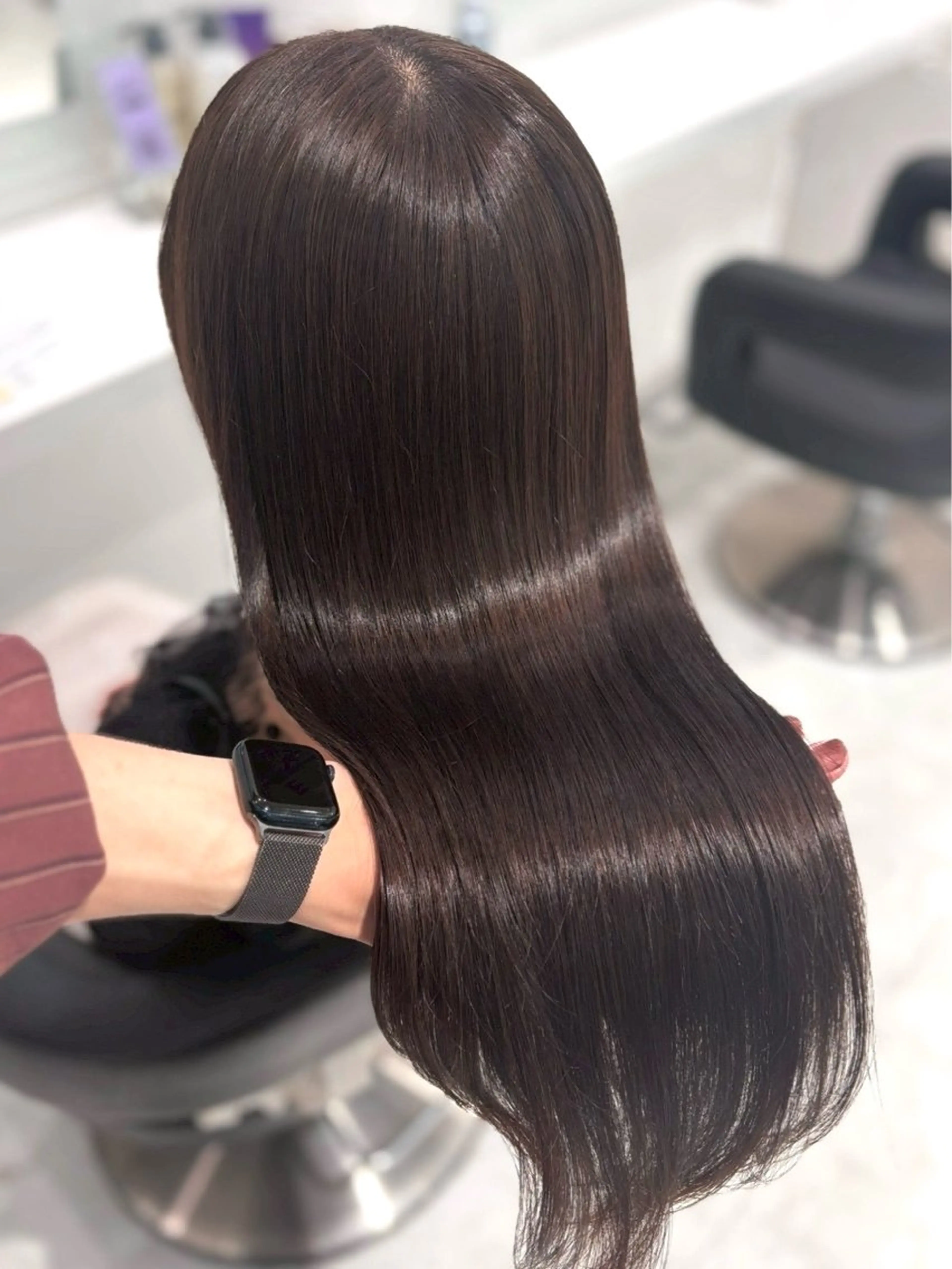 ロング ヘアカラー トリートメント 韓国ワンホン透明感 カラー✨🖤ここあのヘアスタイル