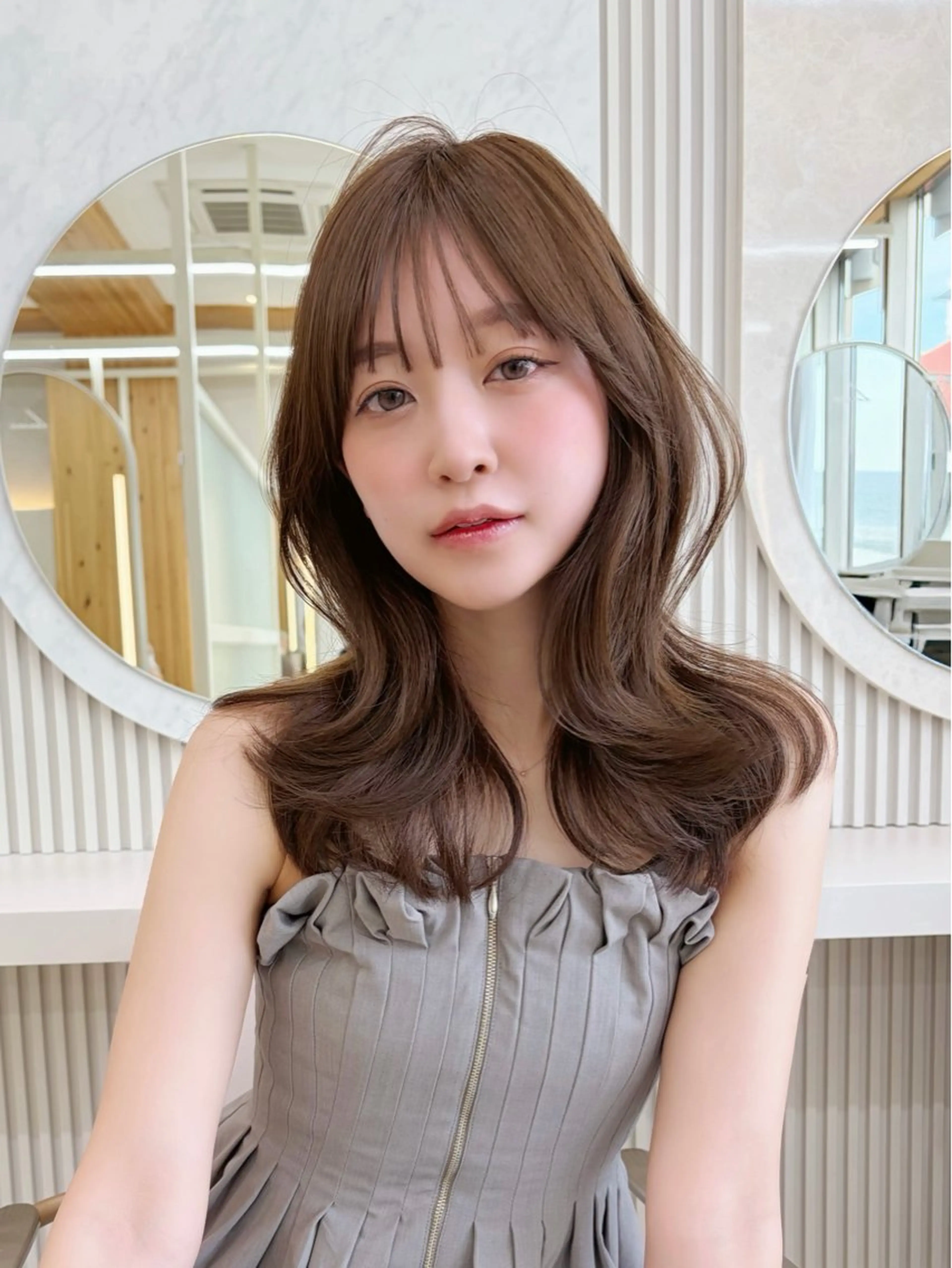 セミロング カット トリートメント oto🤍×美髪× ゆるふわレイヤーのヘアスタイル