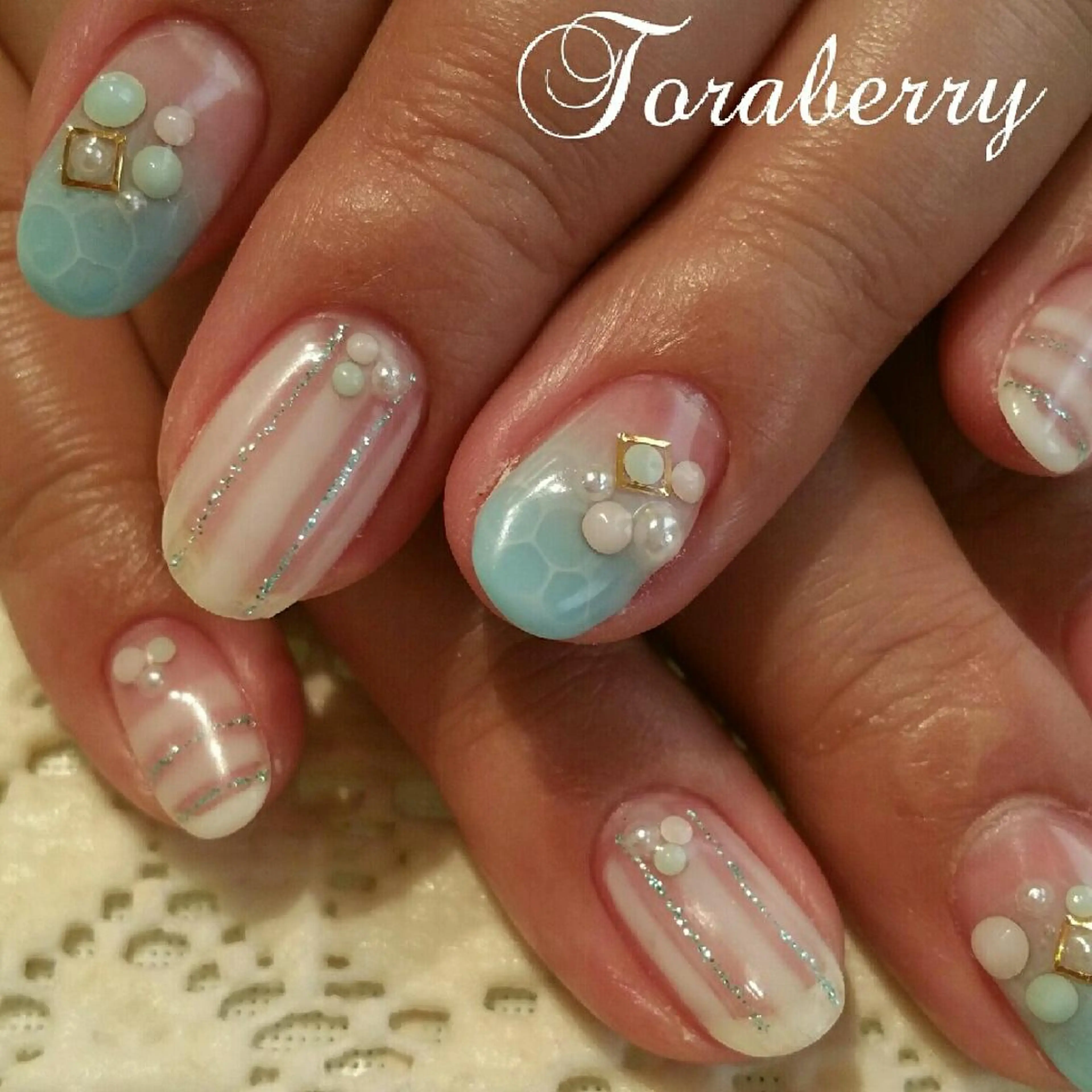 ネイル 持ち込み 夏ネイル ネイリスト なつみのネイルデザイン