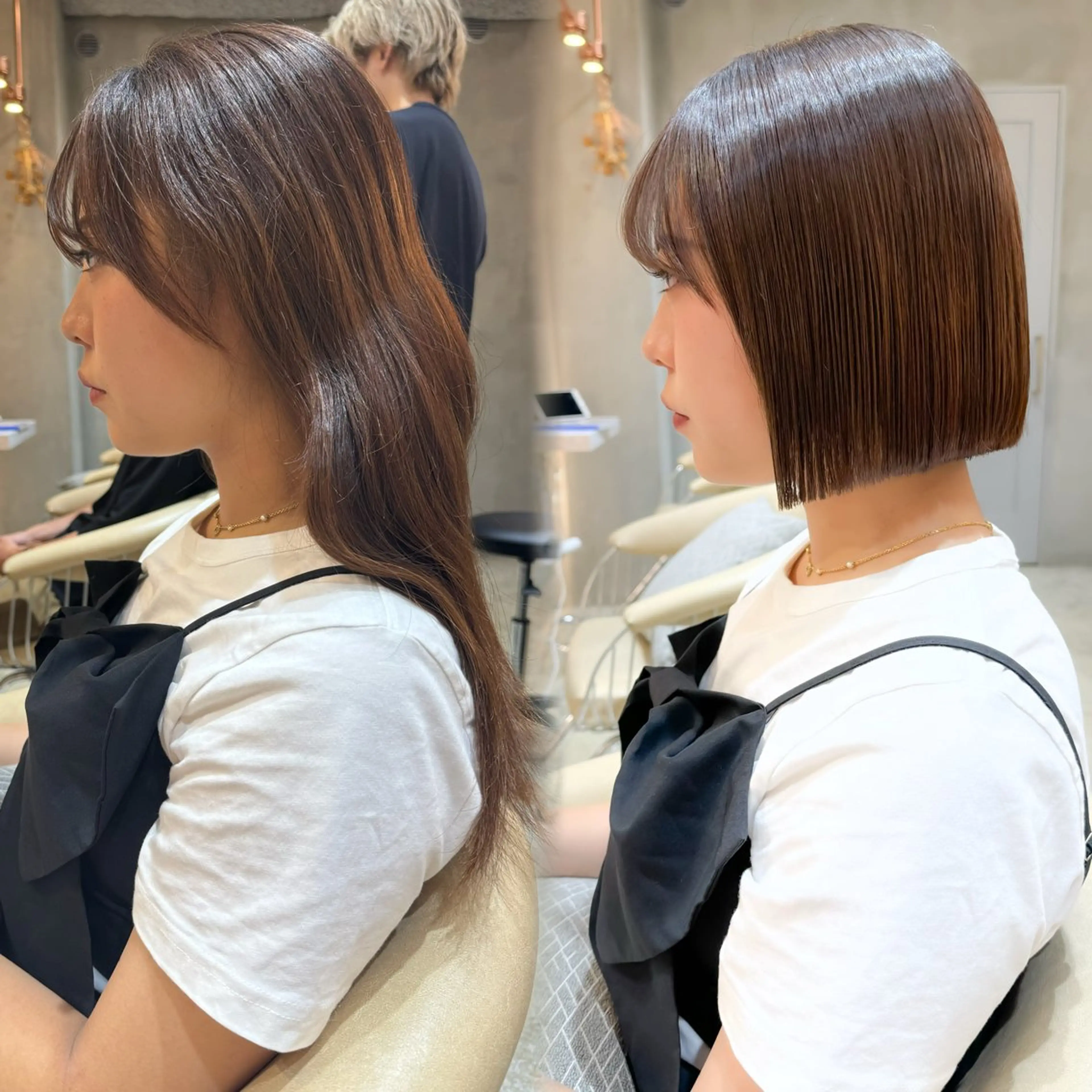 ミディアム カット ヘアカラー トリートメント 🌹ボブ/髪質改善 韓国ヘア🌹澤口龍成のヘアスタイル