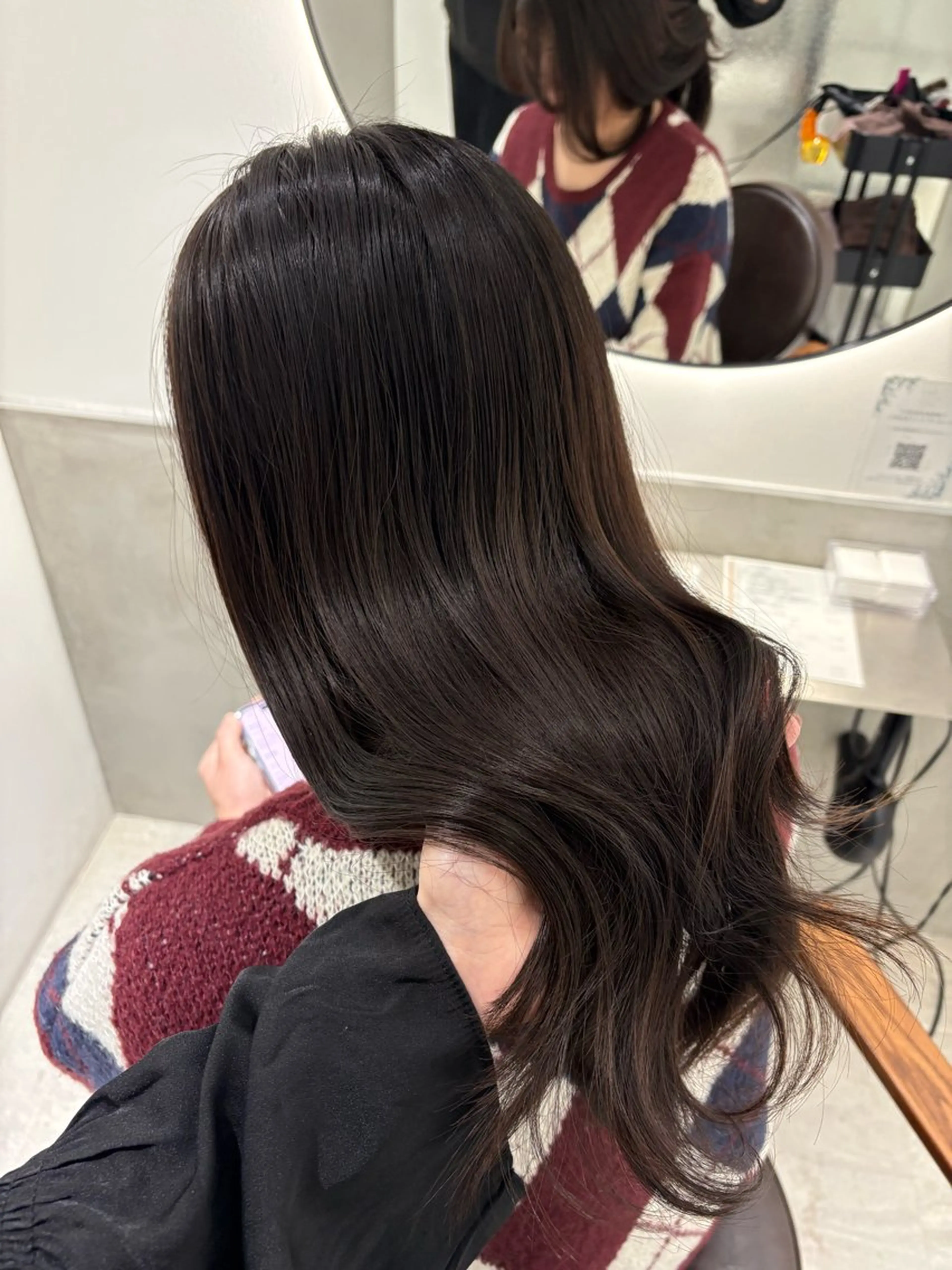 セミロング トリートメント 髪質改善/レイヤー× 縮毛矯正🤍maiのヘアスタイル