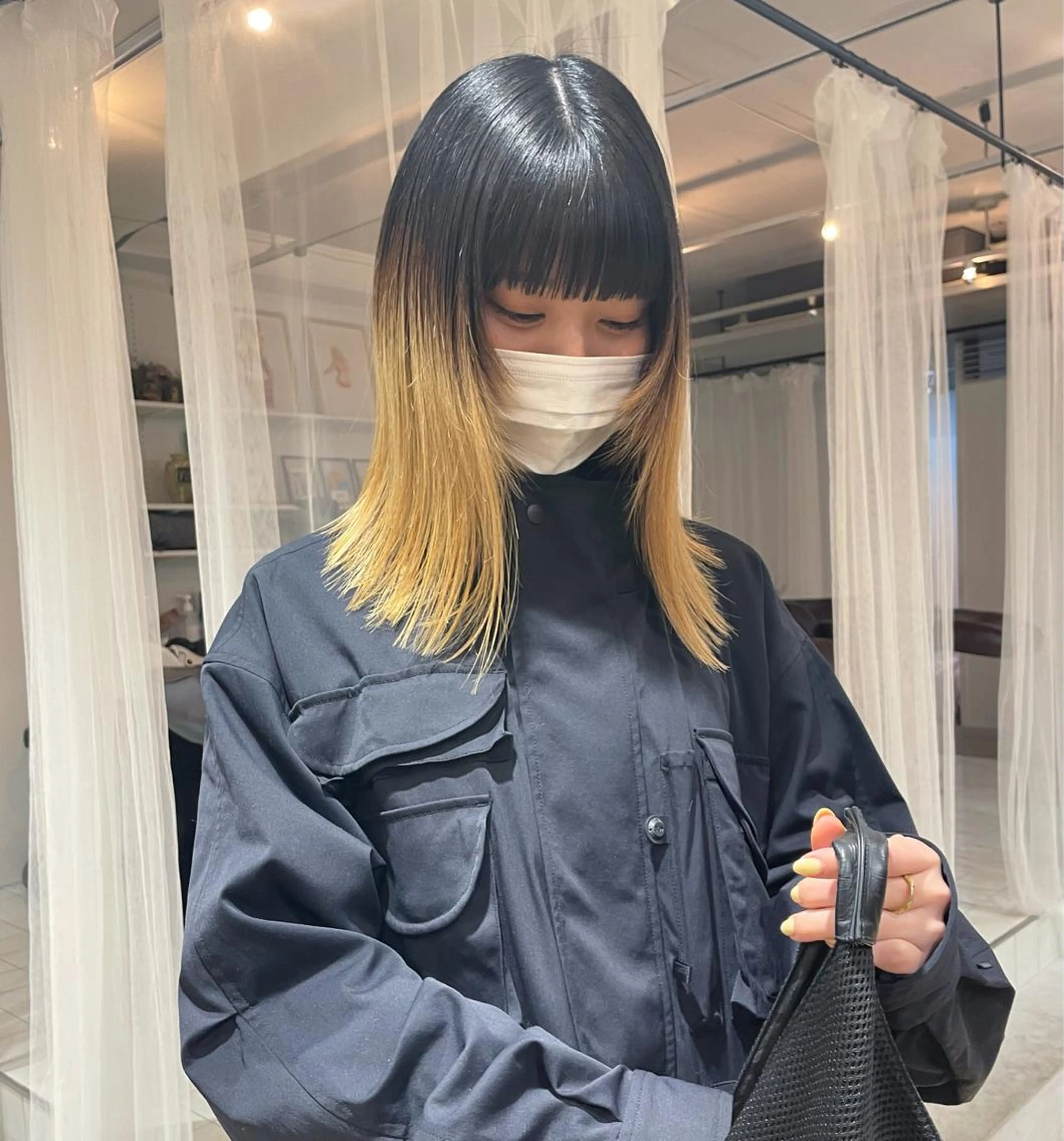 セミロング 伸ばしかけ chiharu ボブ/レイヤーのヘアスタイル