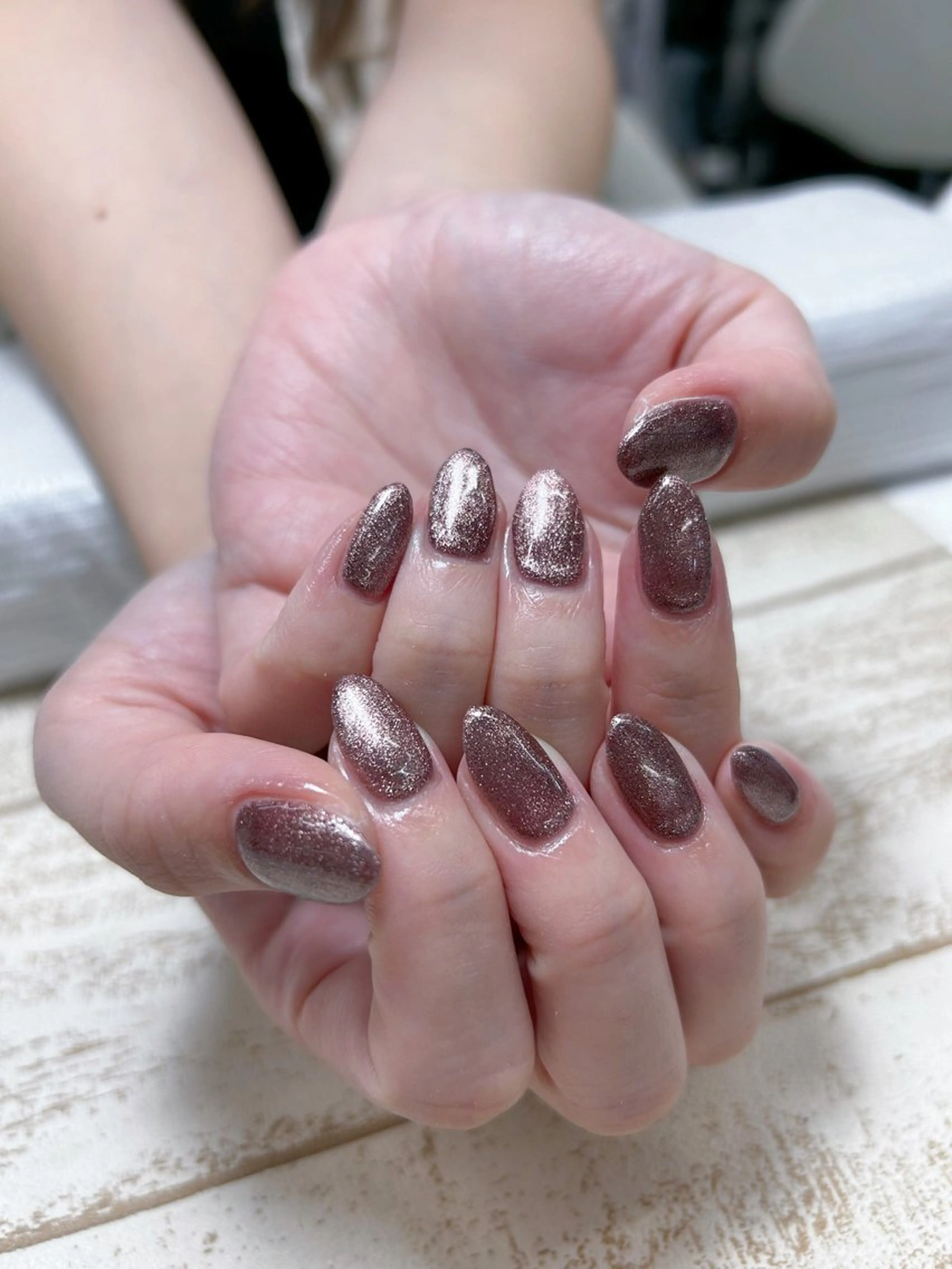 ネイル ラメ(グリッター) ワンカラーネイル MAXKELLY MAIのネイルデザイン