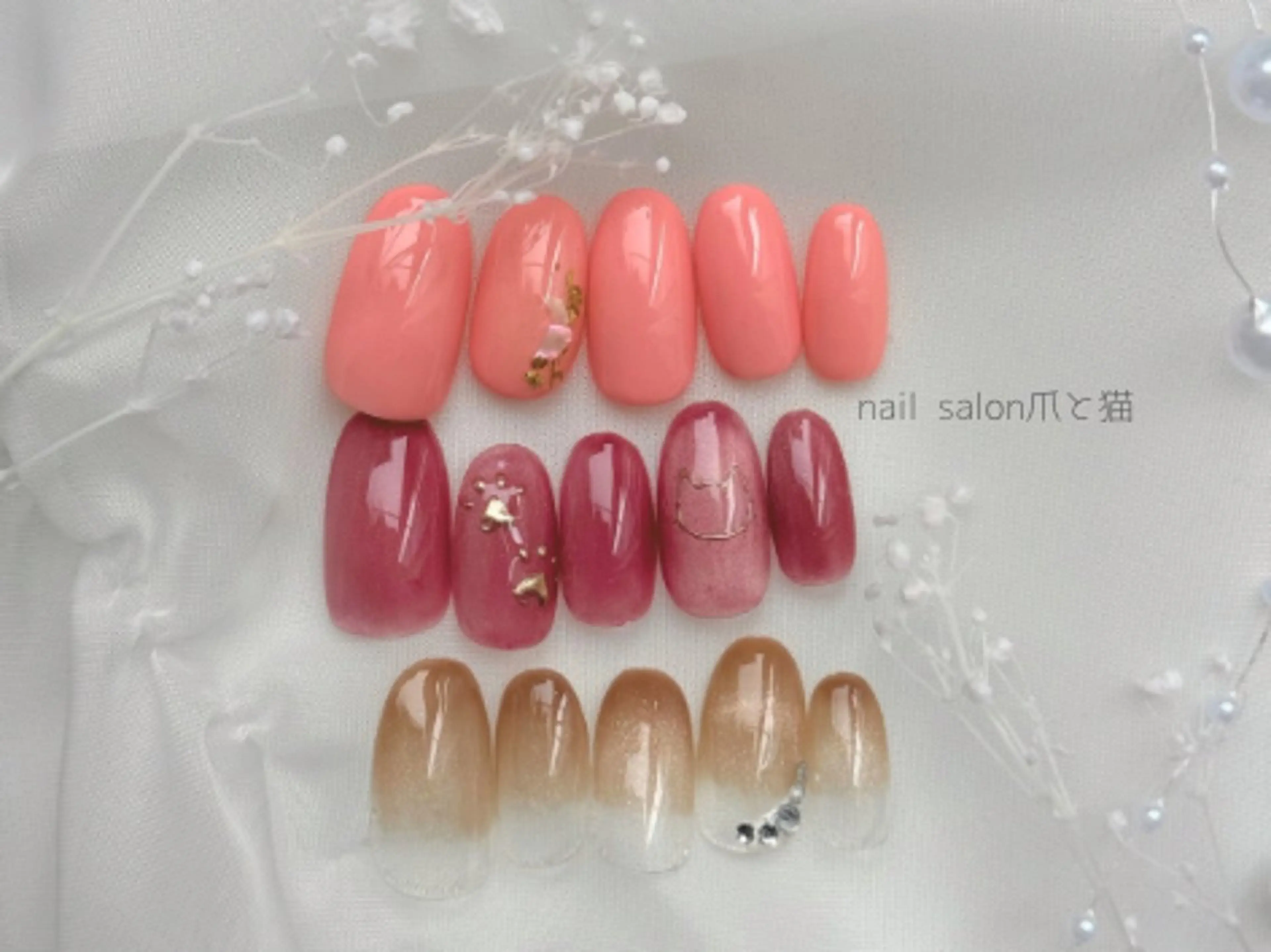 ネイル パラジェル登録店 爪と猫NANAMIのネイルデザイン