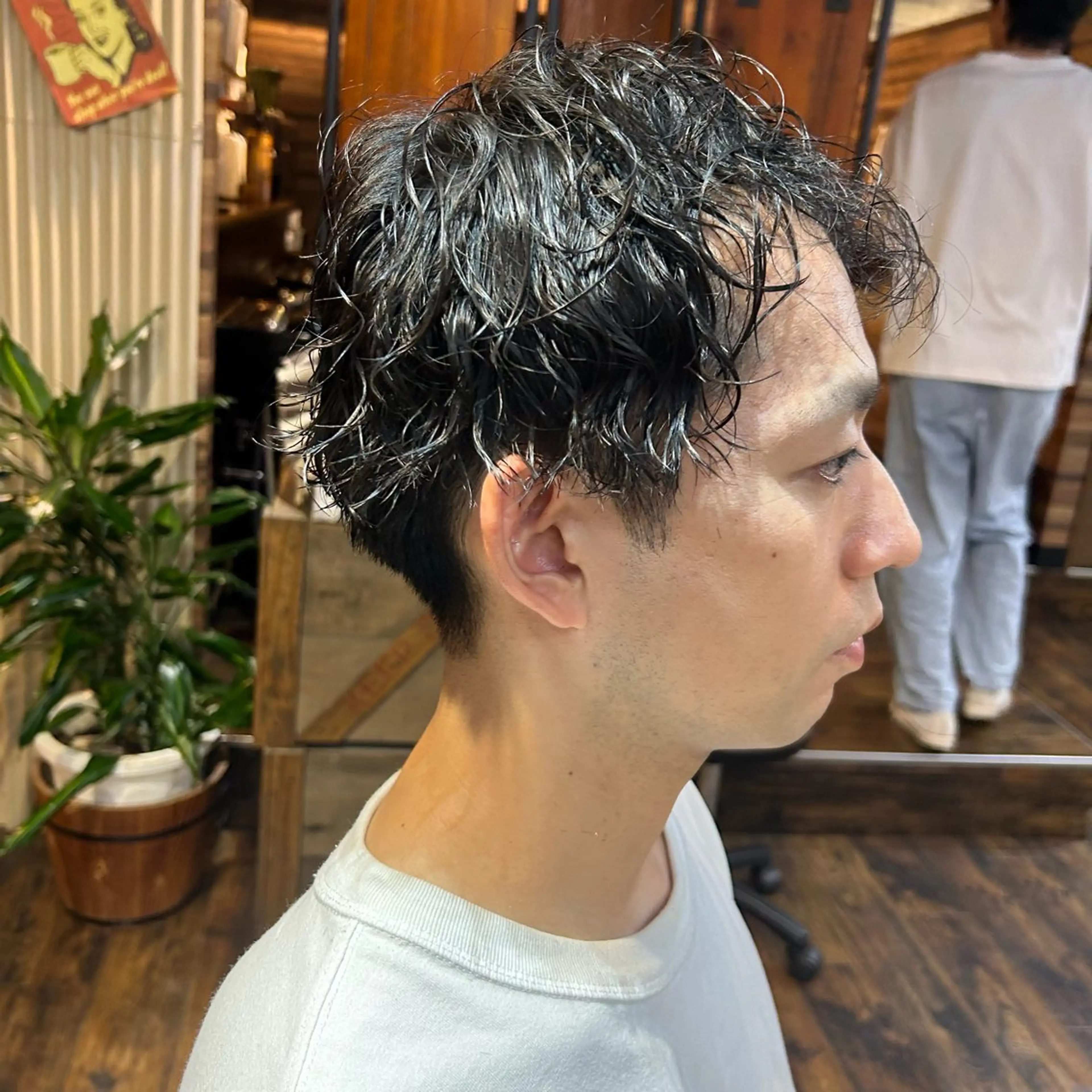 ショート パーマ メンズ ツイスパ/メンズ特化 🦋𝑺𝑶𝑵𝑬のヘアスタイル