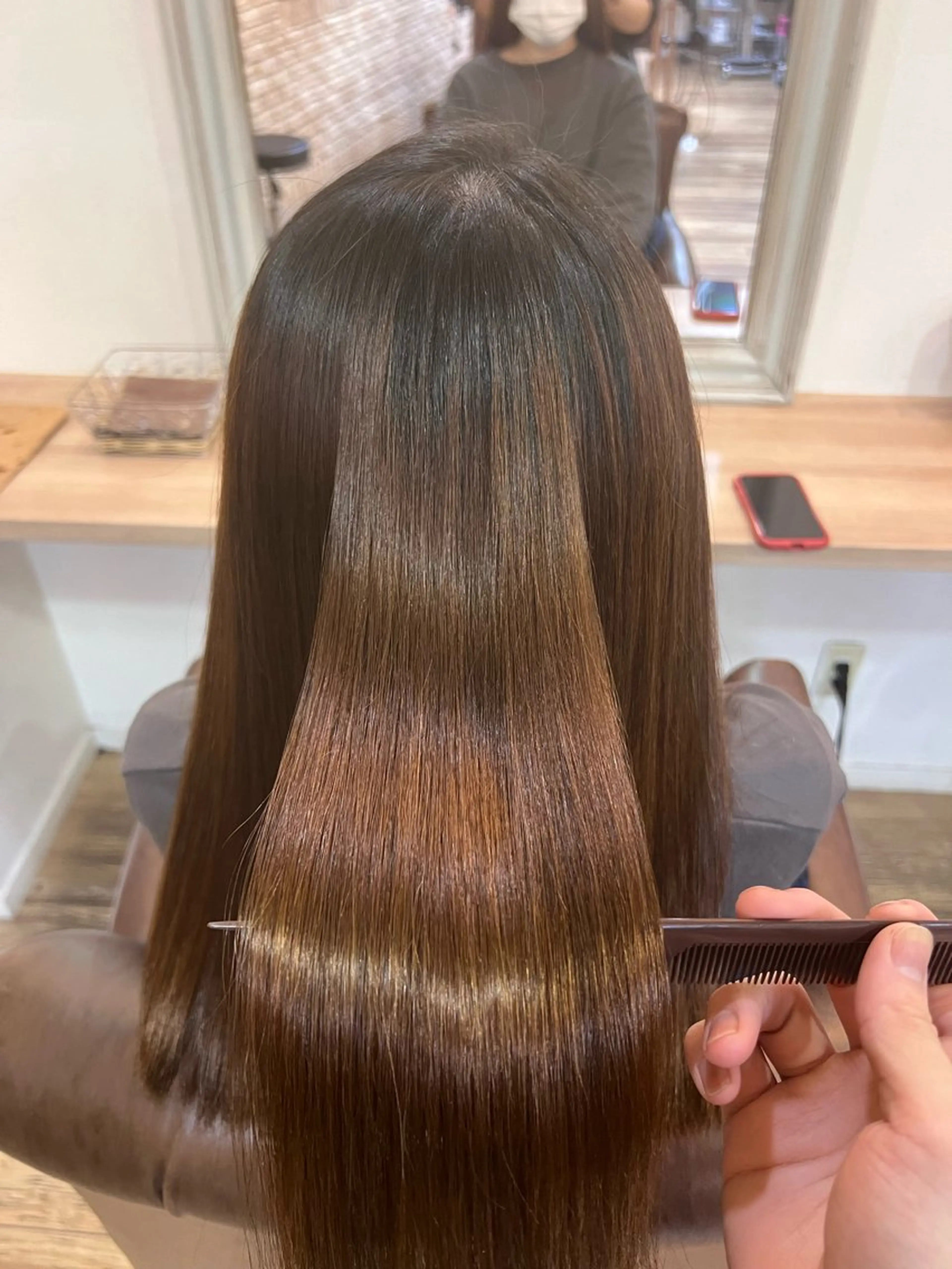 ロング 縮毛矯正 縮毛矯正 大河内滉生 /オリーブカラー🫒のヘアスタイル