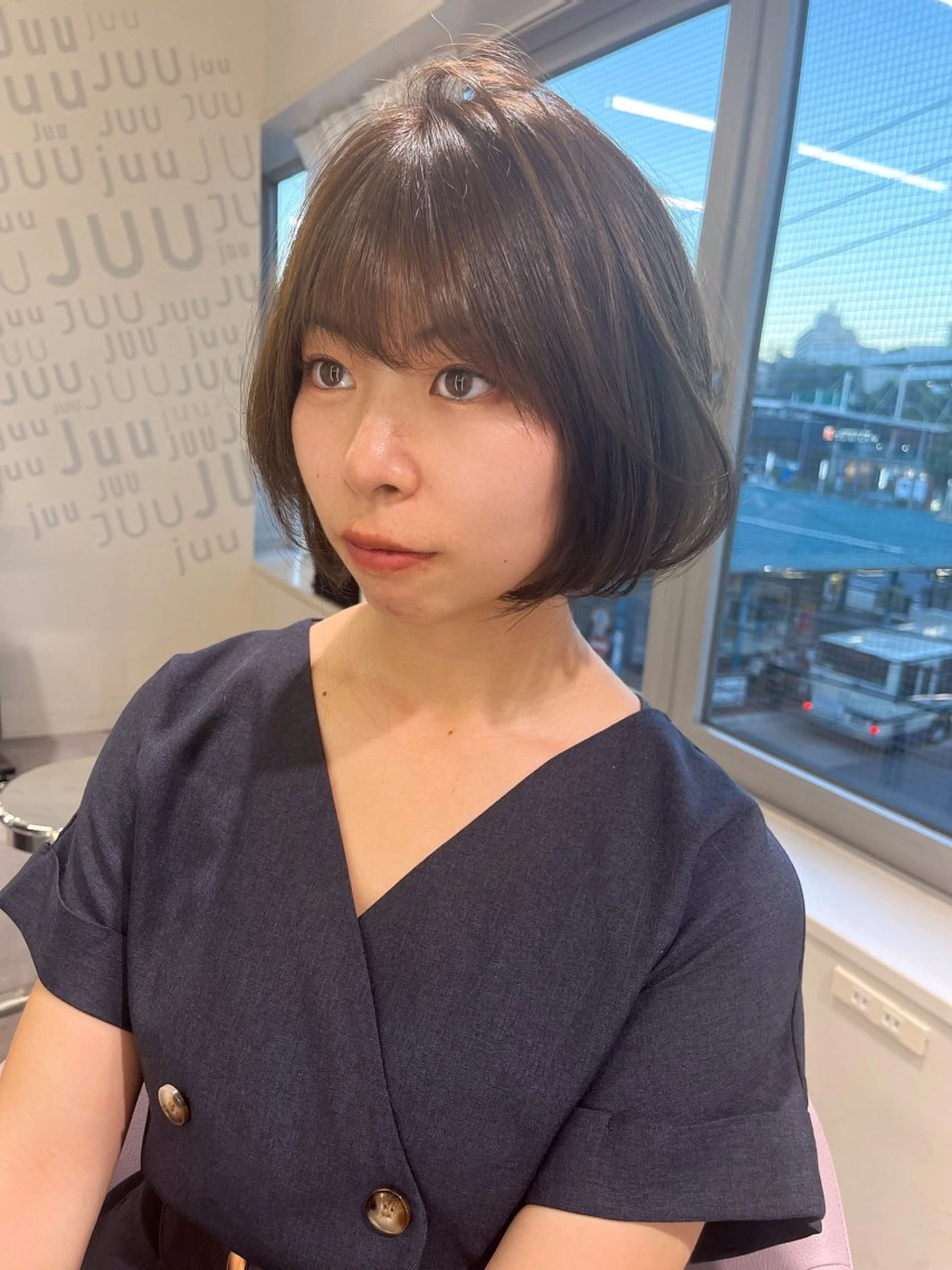 ショート カラー ヘアアレンジ レイヤー/髪質改善 /透け感カラー/艶髪のヘアスタイル