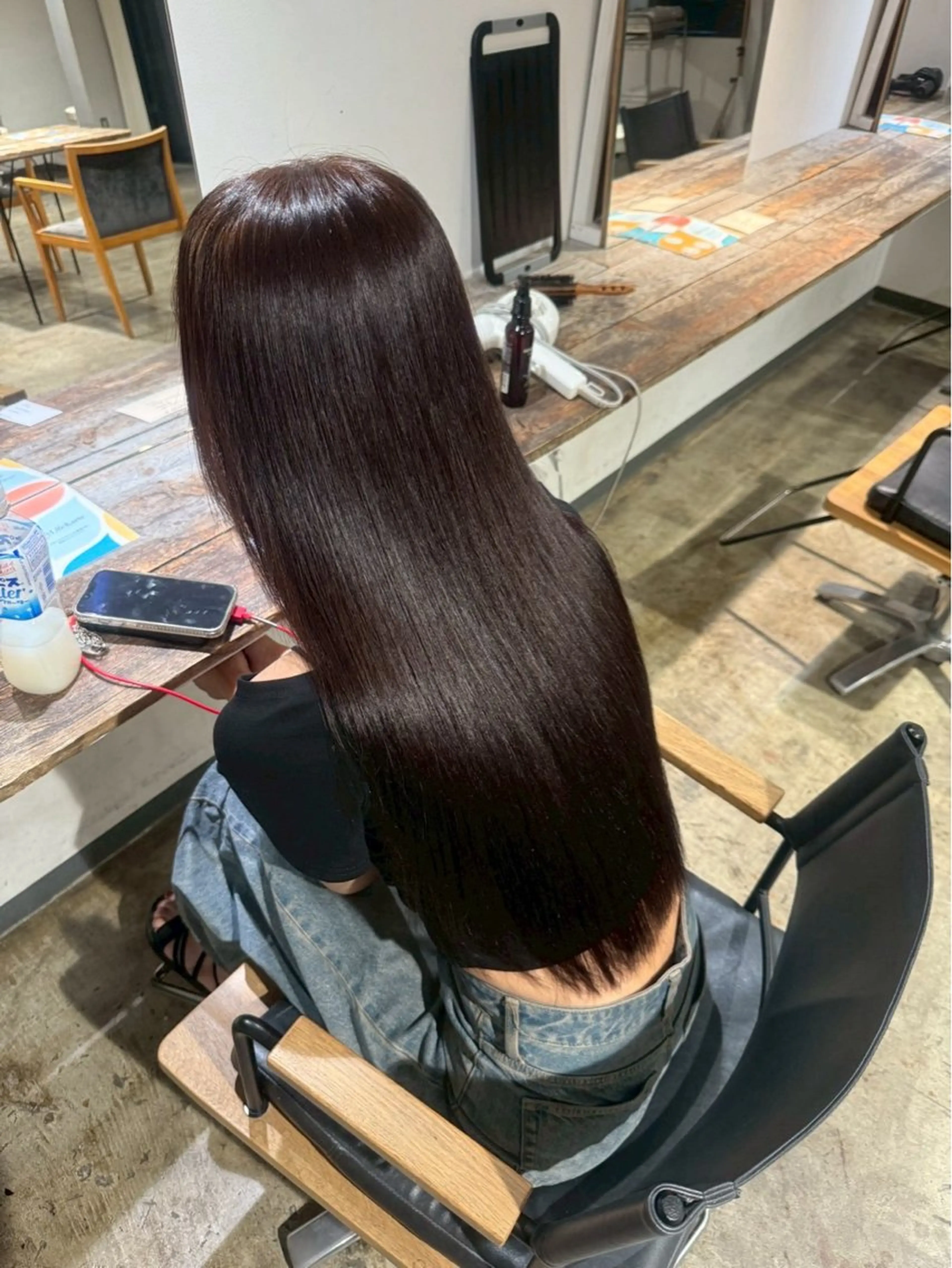 ロング カラー ブリーチ ブラウンカラー 透明感カラー ブリーチなしカラー 髪質改善 🪐ブリーチ/y2k ヘア🪐HARUKAのヘアスタイル