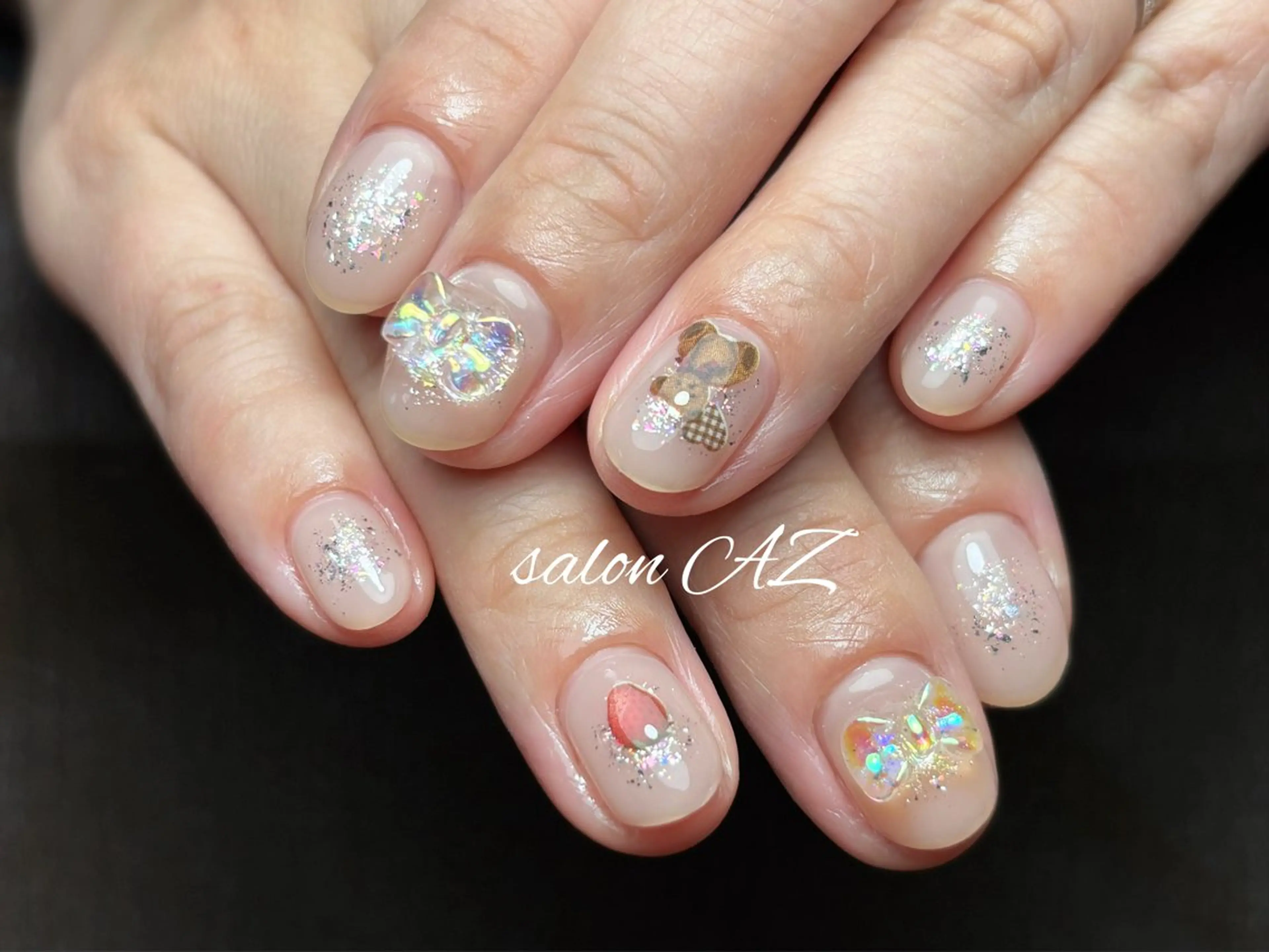 ネイル アートネイル フットネイル フレンチネイル マグネットネイル 持ち込み ハンドネイル salon AZのネイルデザイン