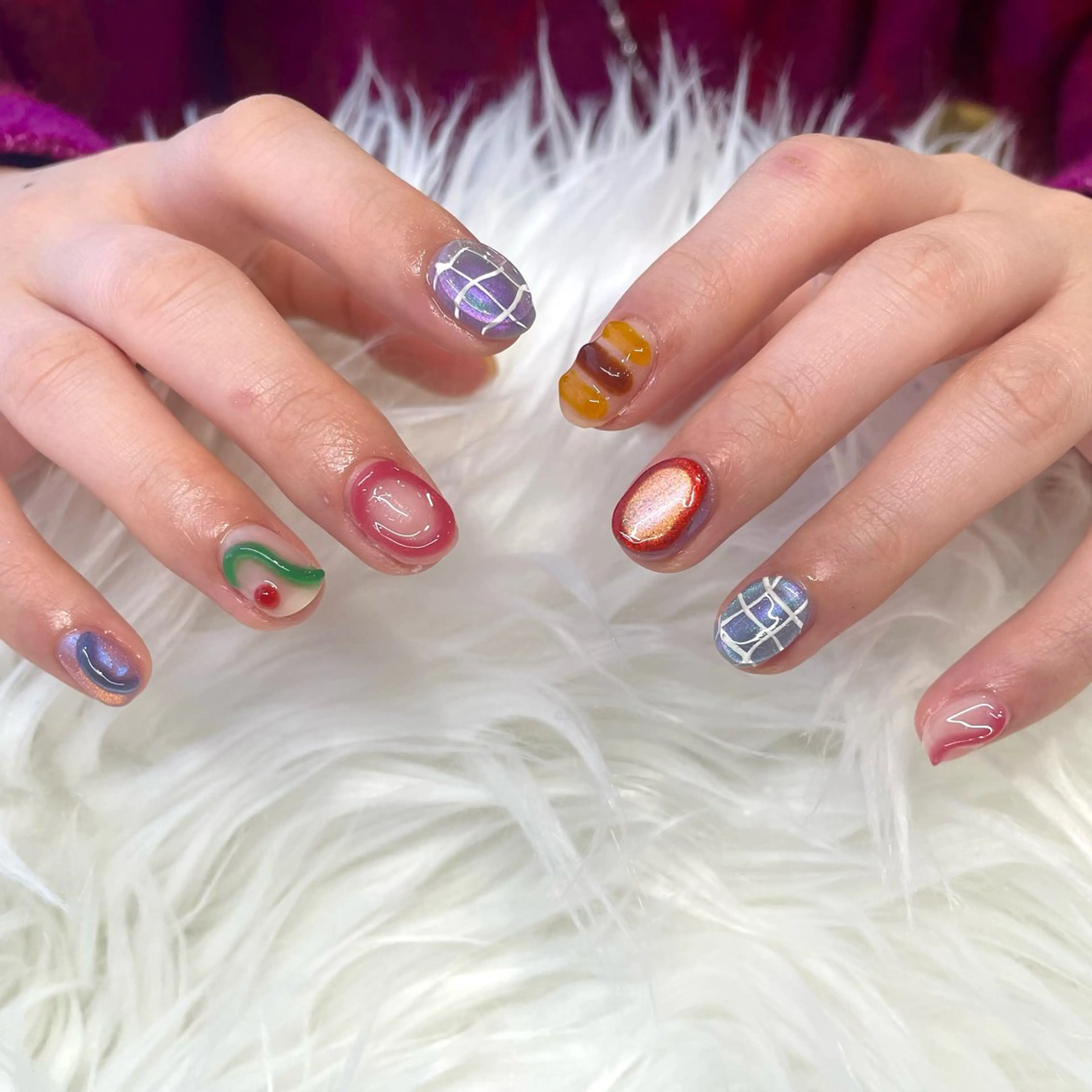 ネイル ハンドネイル 新井 ひなののネイルデザイン