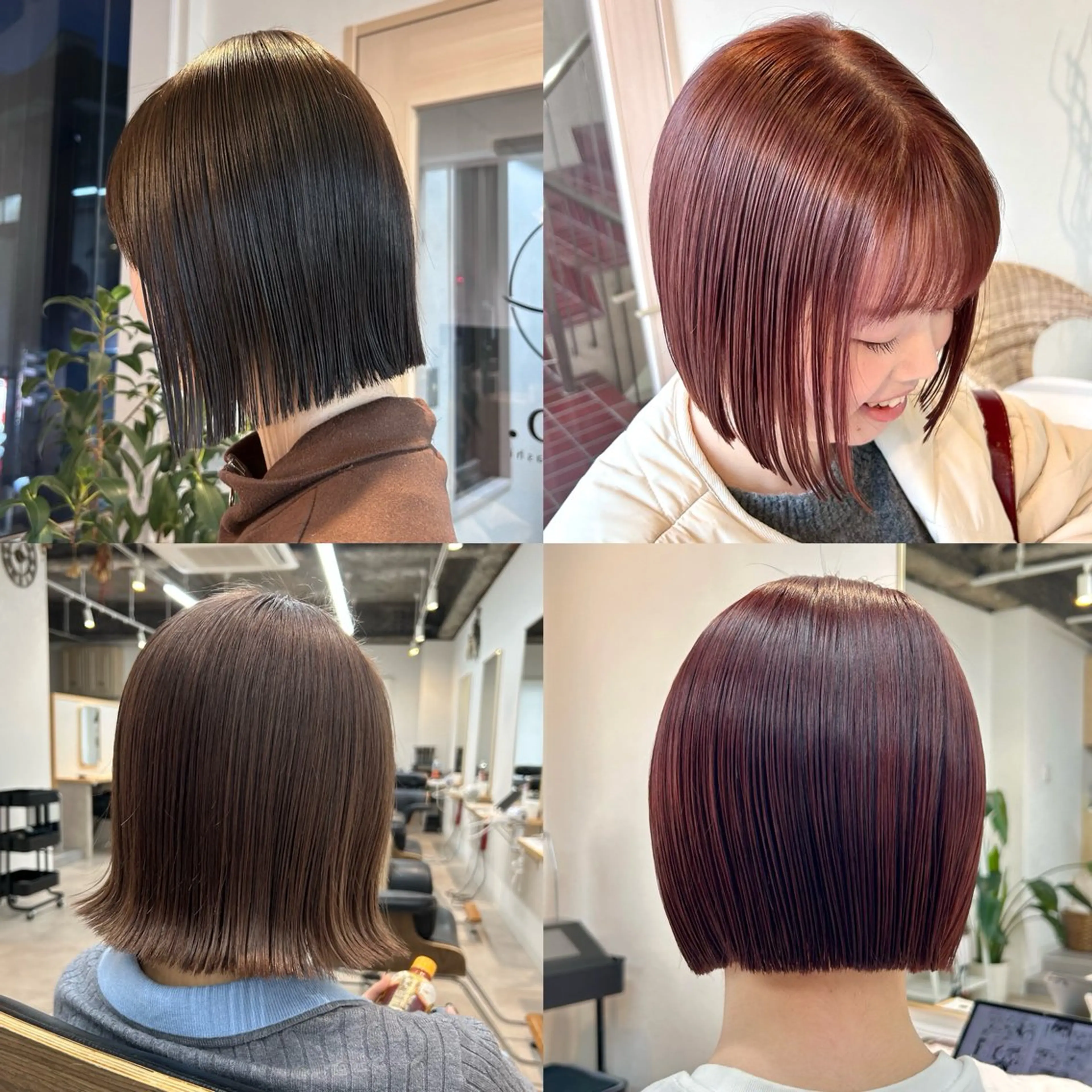 ミディアム カラー 透明感カラー カット ヘアカラー トリートメント 艶カラー/レイヤー/ ハイトーン/まなみのヘアスタイル