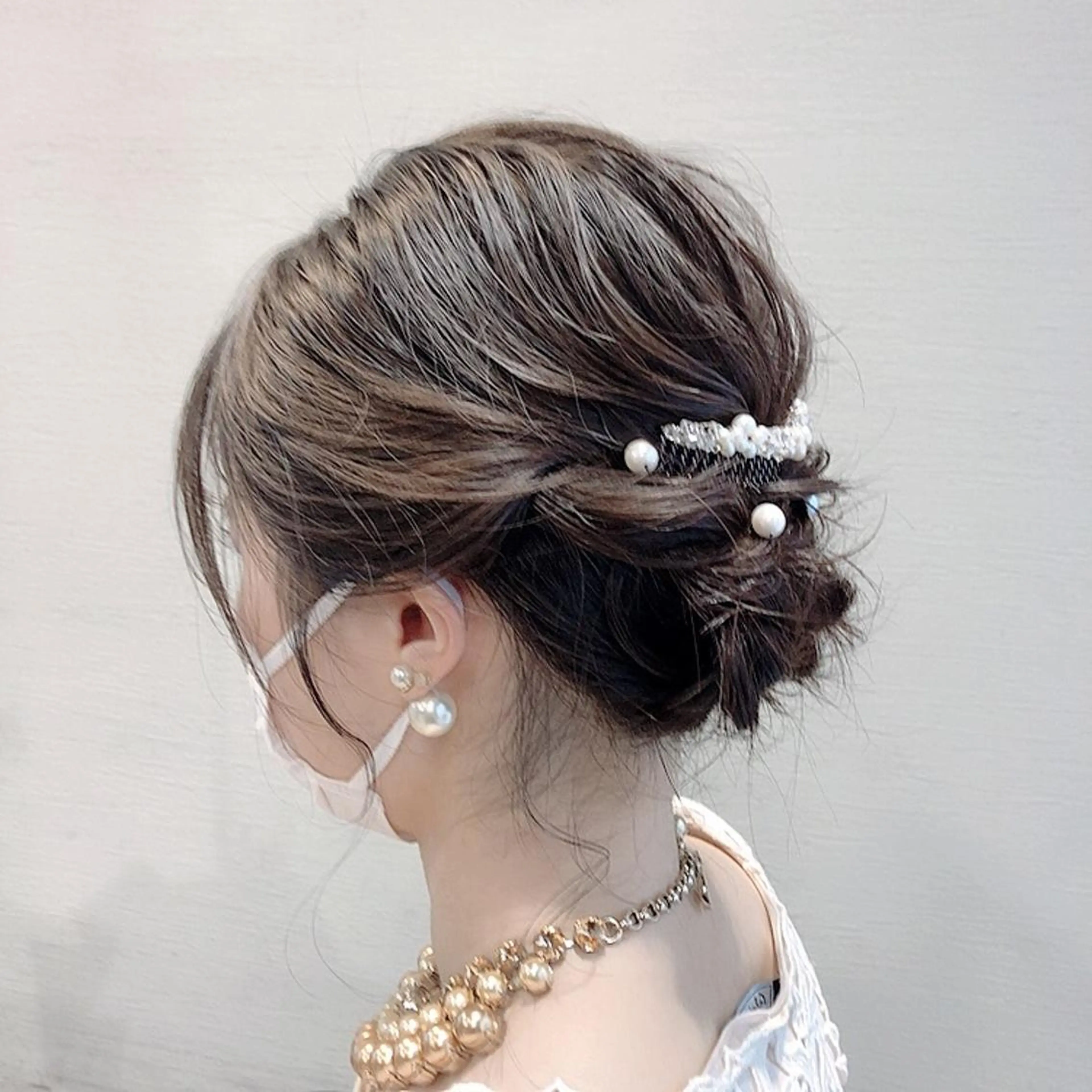 ロング ヘアアレンジ 結婚式・ブライダル ヘアセット レイヤーカット顔周り /アレンジ伊藤彪真のヘアスタイル