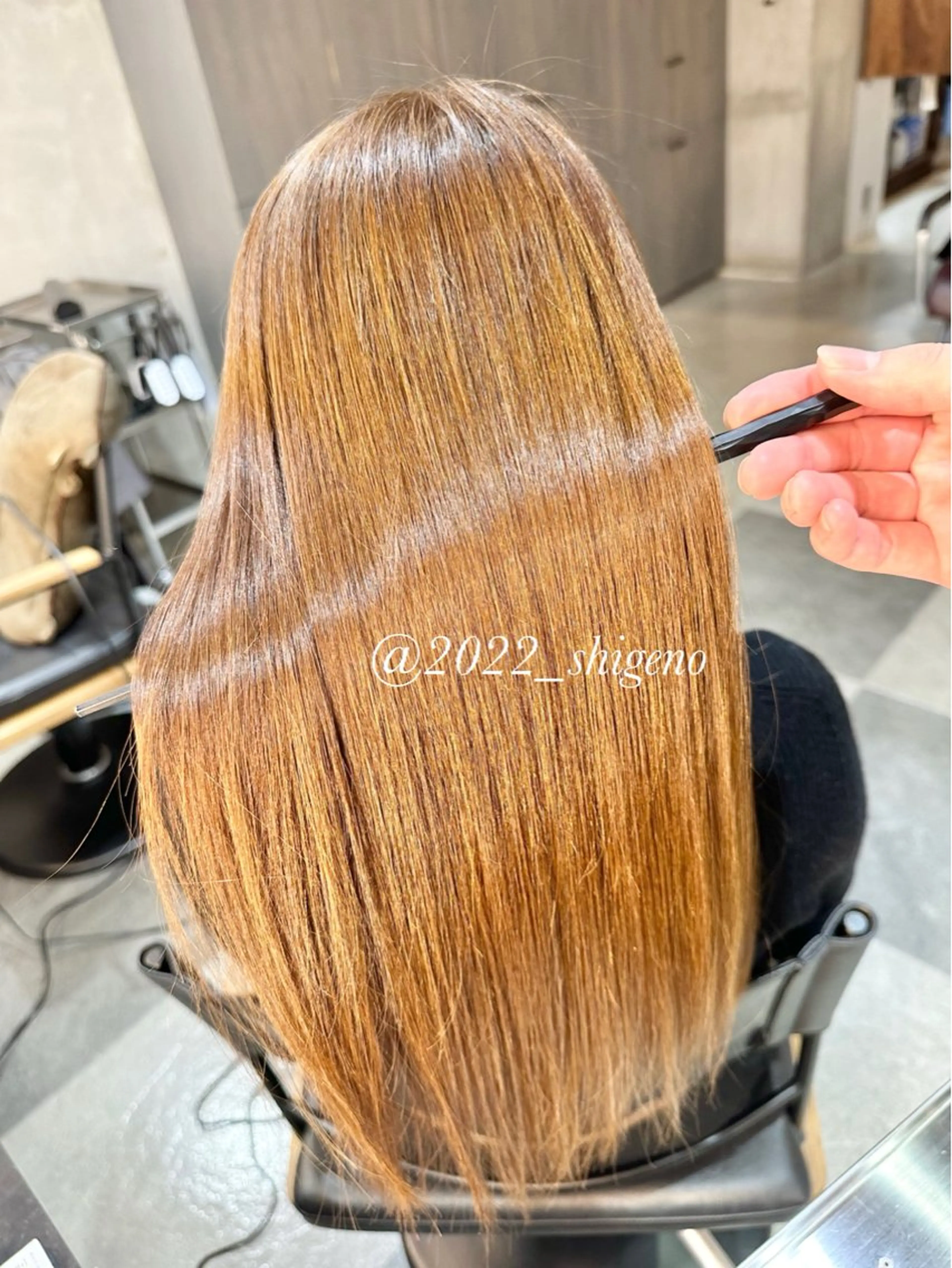 ロング 縮毛矯正 髪質改善|縮毛矯正 ◎店長◎Keitaのヘアスタイル