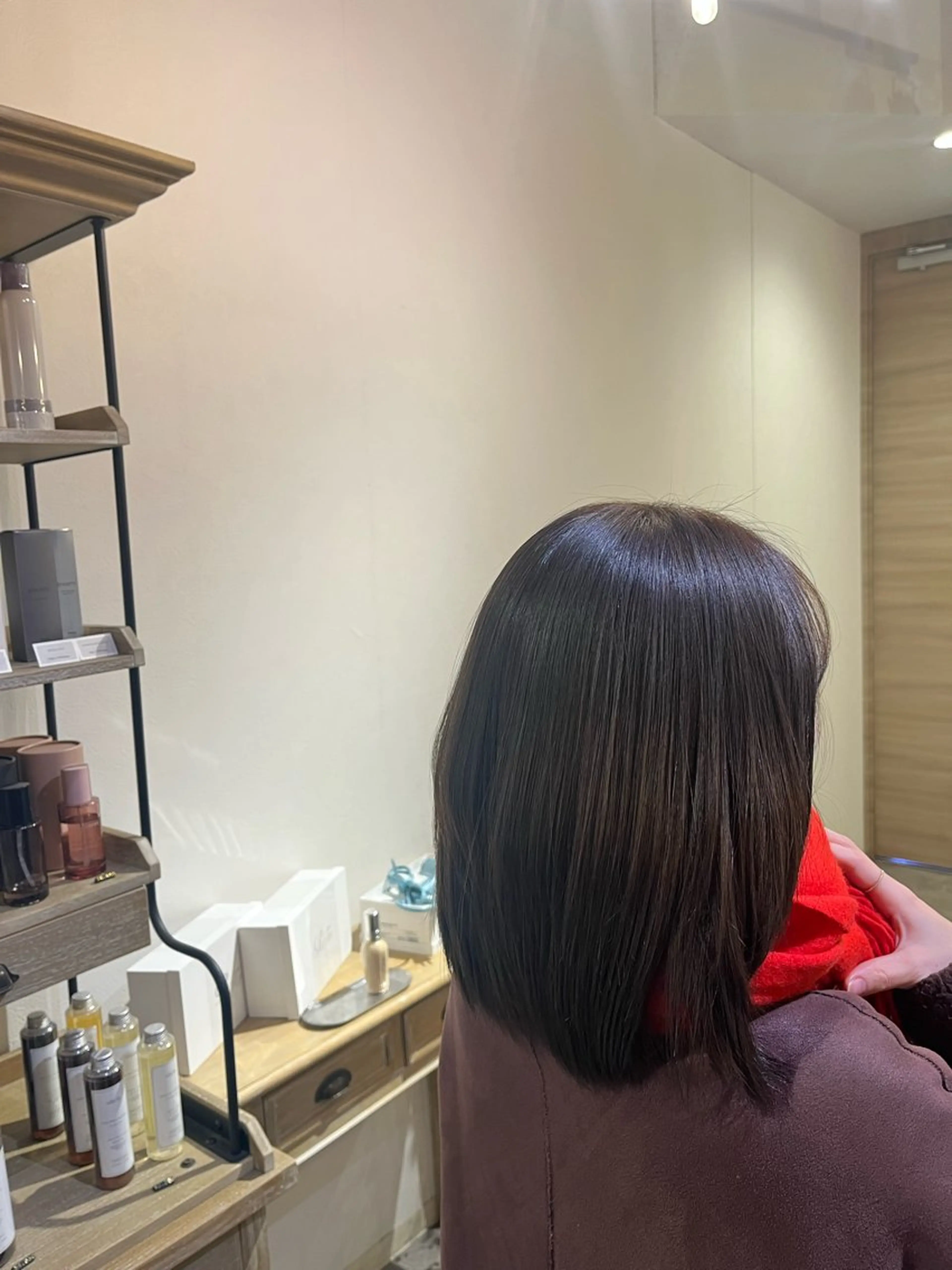 カラー ブラウンカラー ヘアカラー トリートメント 五十嵐 さくらのヘアスタイル