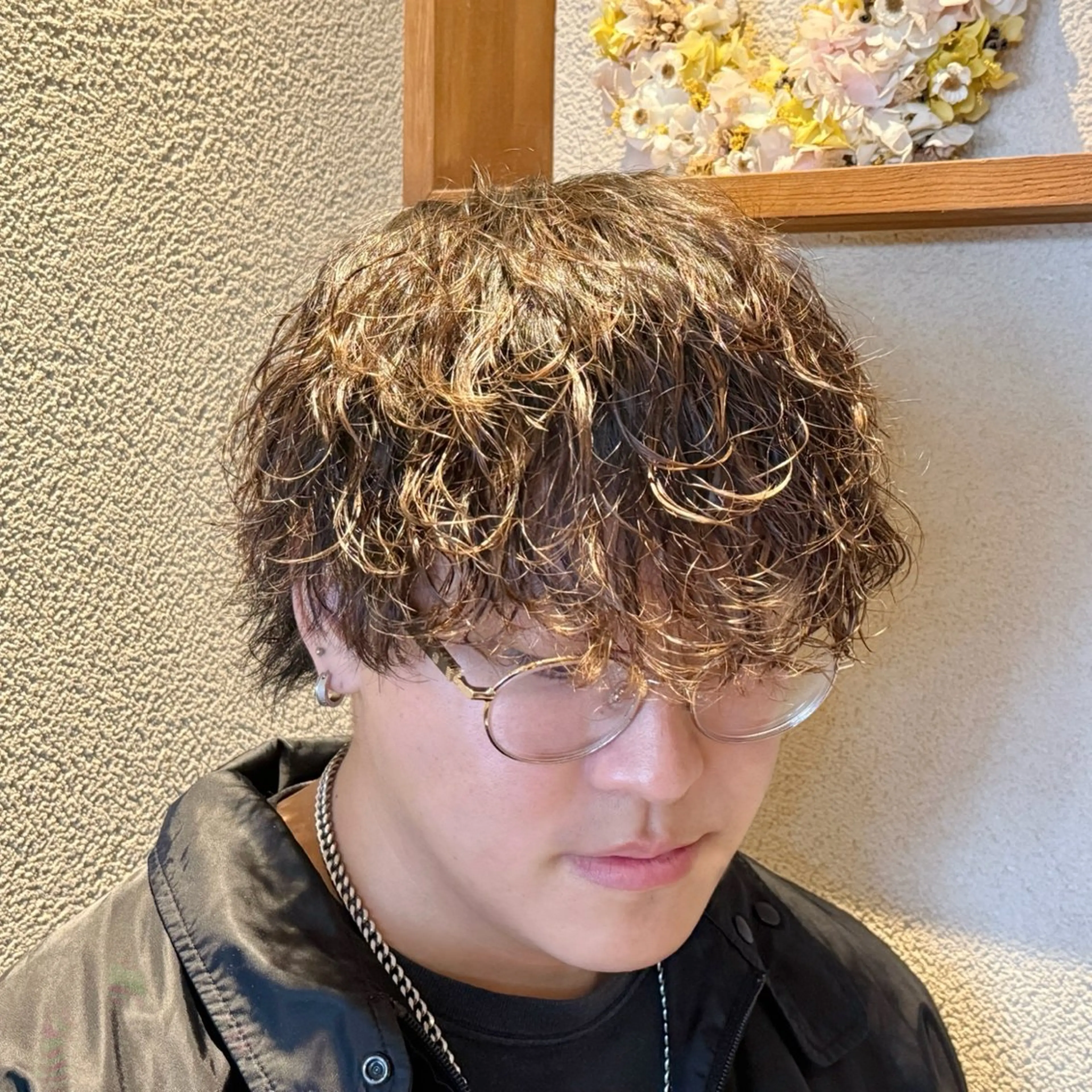 ミディアム パーマ メンズ パーマ 🇰🇷メンズ特化 / SHINのヘアスタイル