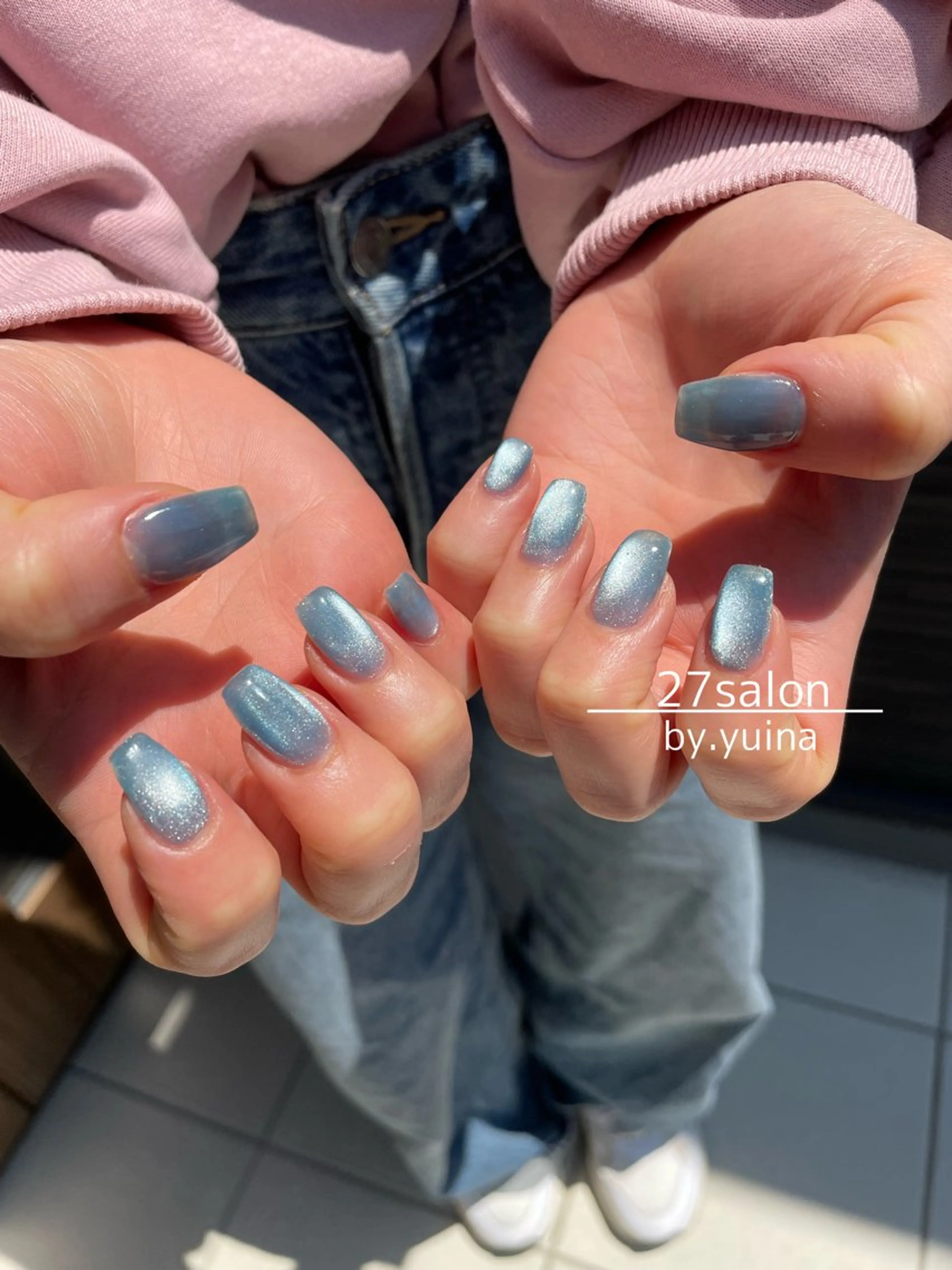 ネイル マグネットネイル ハンドネイル 27salon yuinaのネイルデザイン