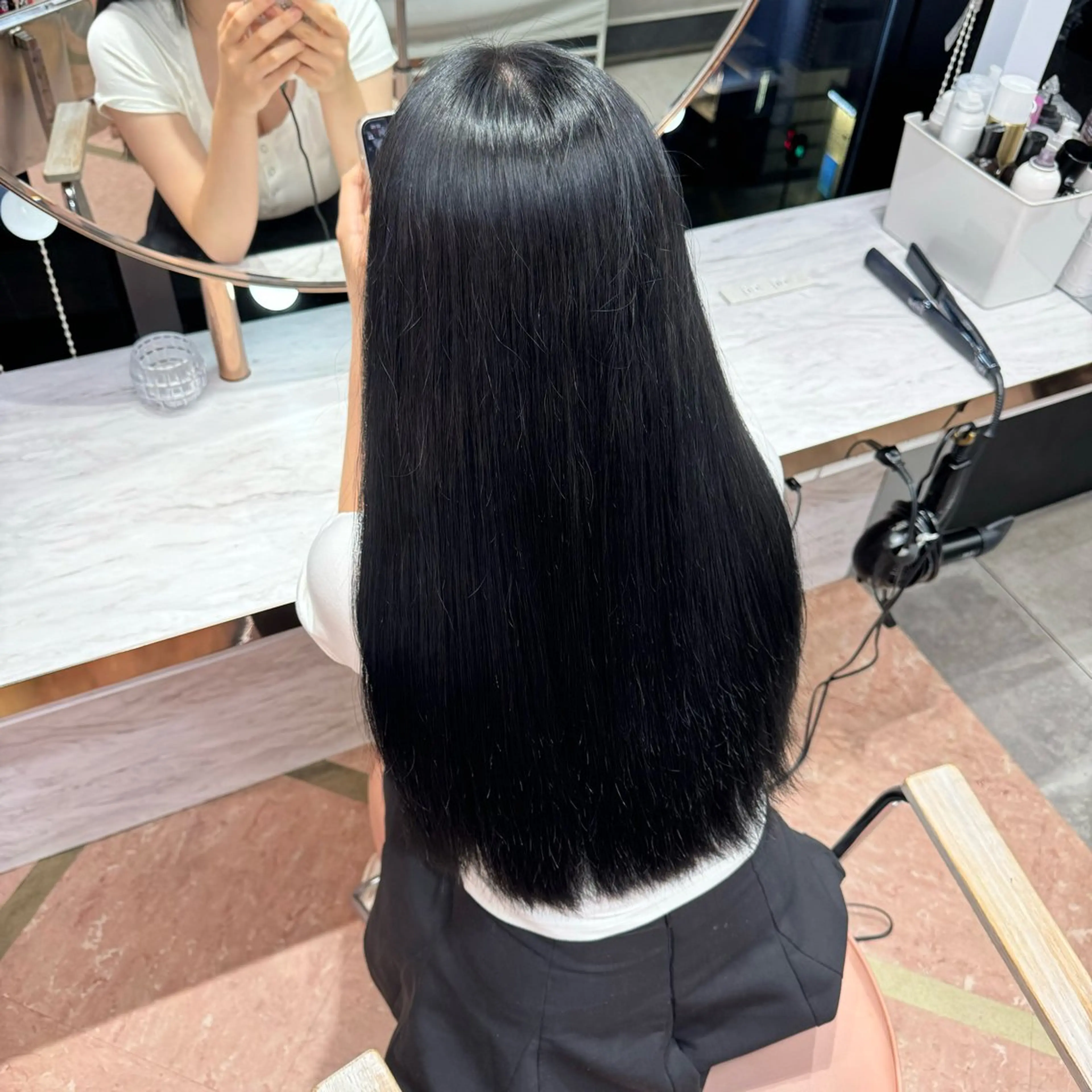 ロング ロング ヘアカラー 大阪 梅田/ ハイトーン/エクステのヘアスタイル