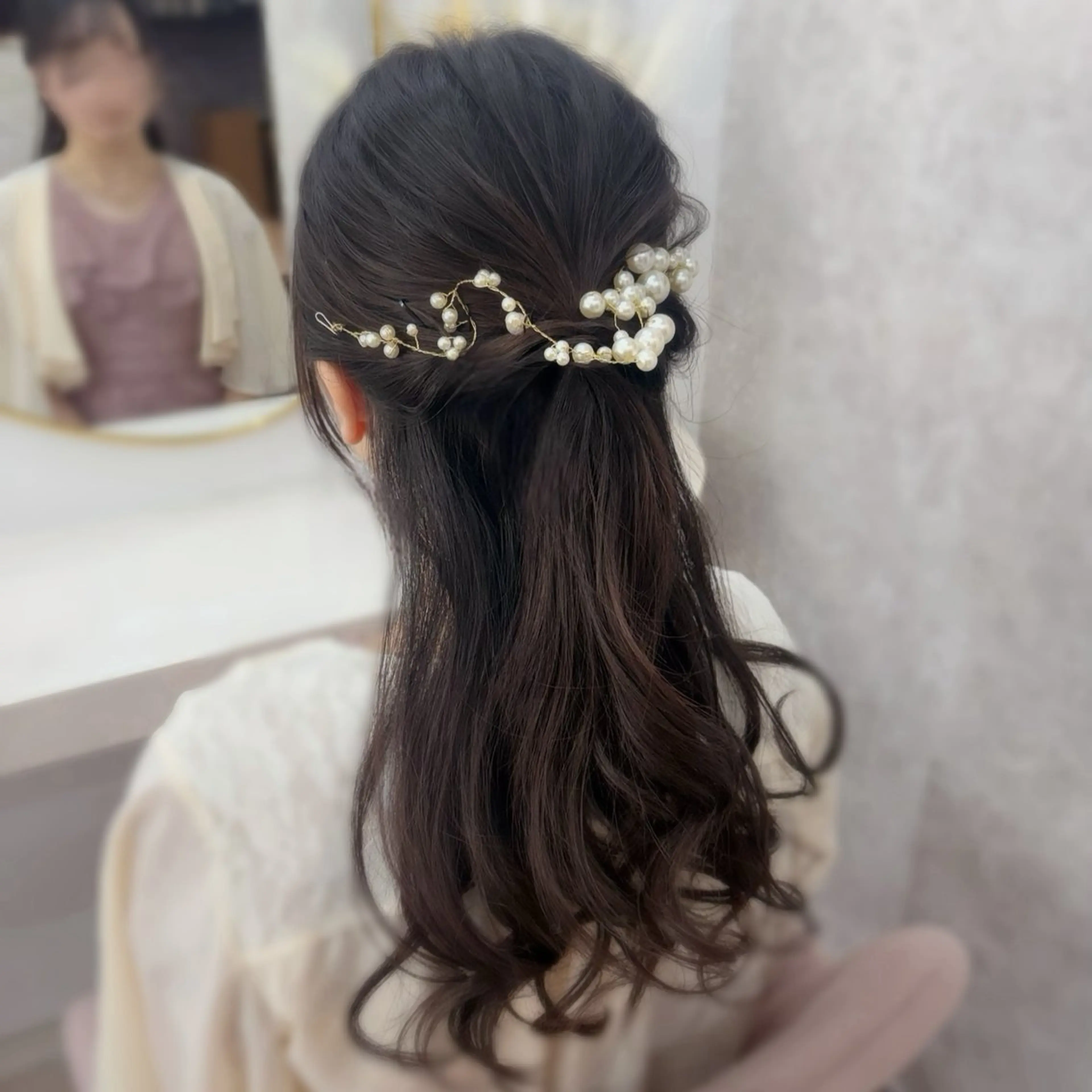 ロング ヘアアレンジ ヘアセット ブリーチ 💕カット 💕みゆう💕大宮のヘアスタイル