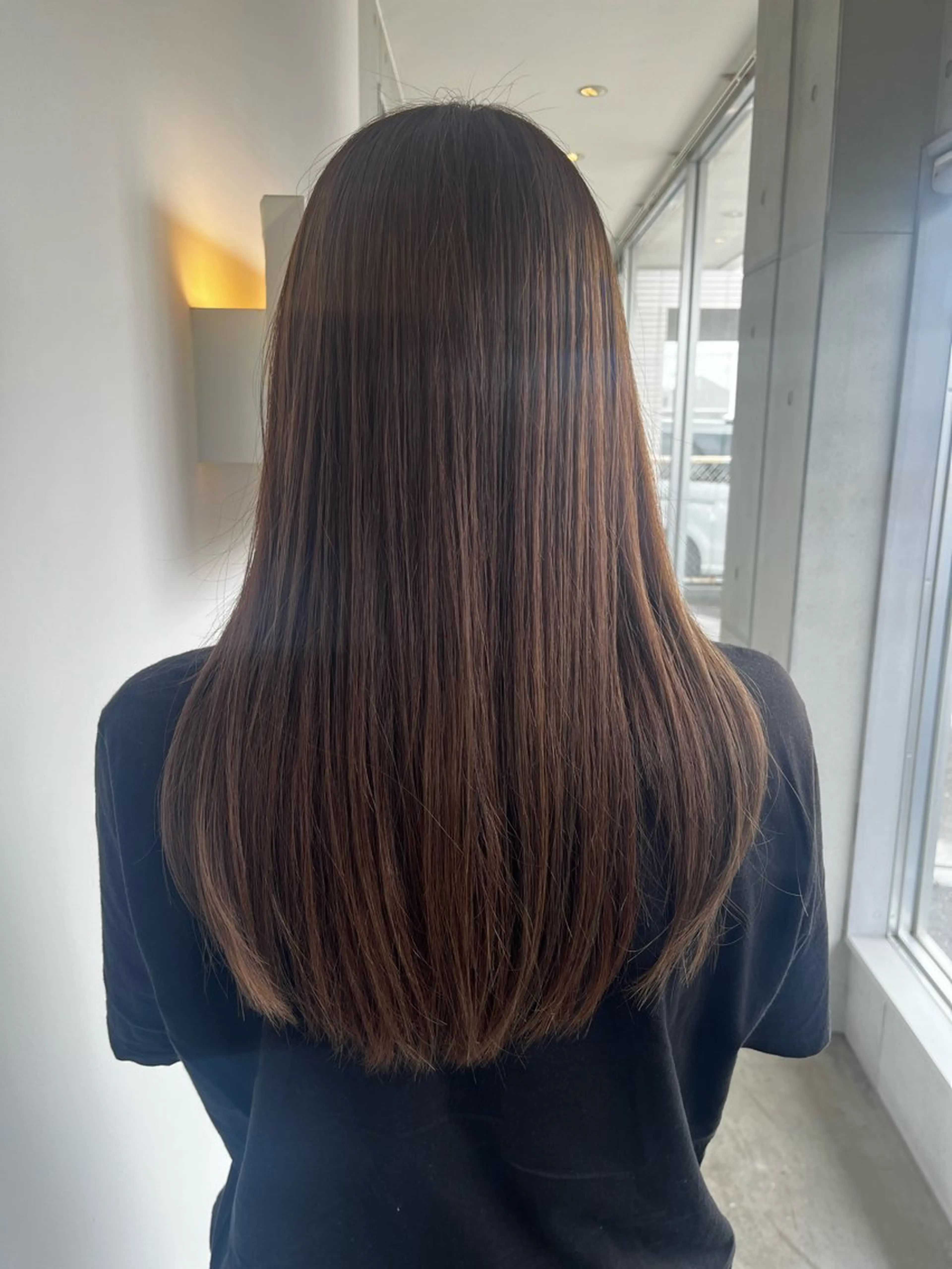 セミロング アッシュ sharon所属・おせ ちさとのヘアスタイル