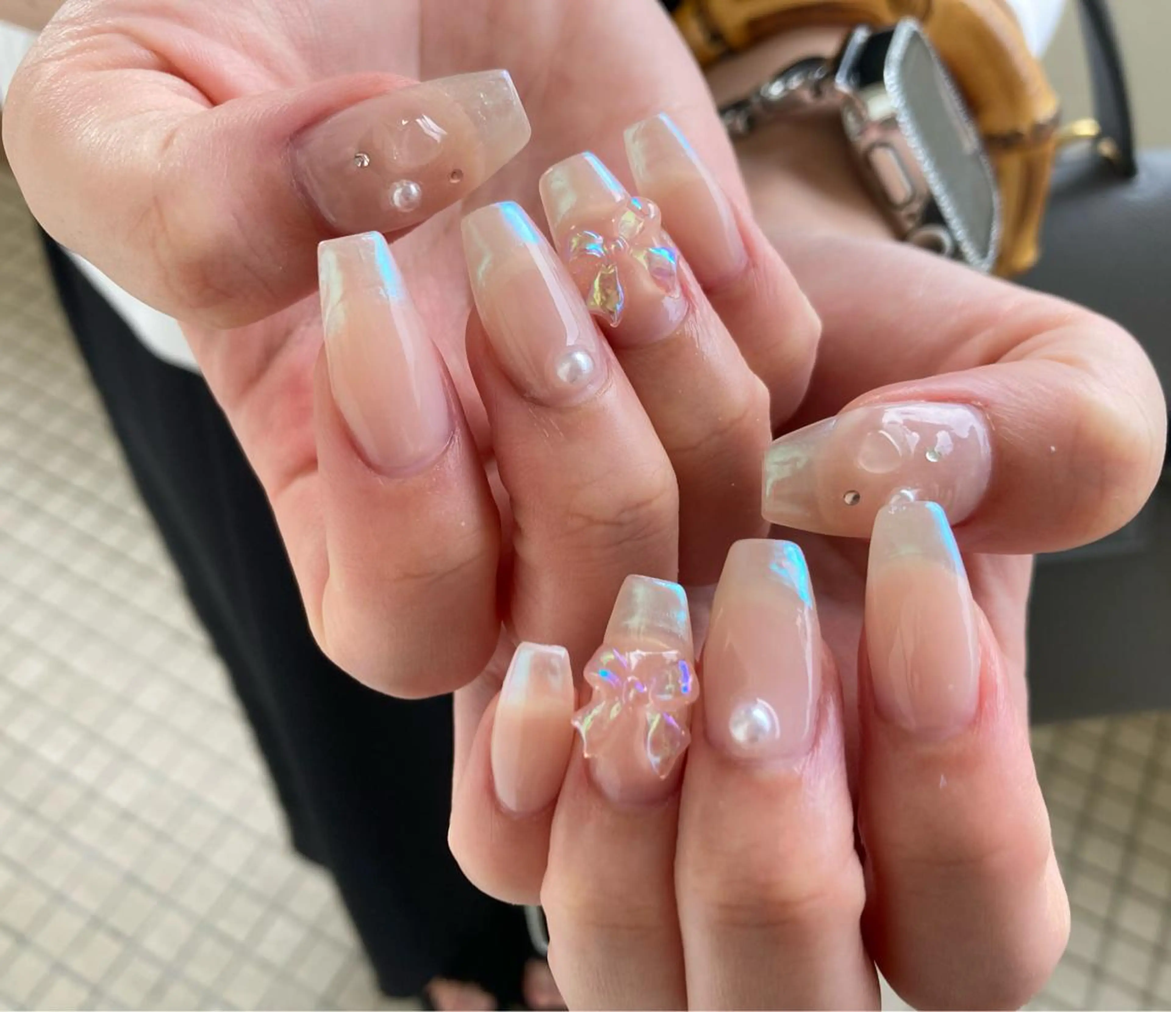 セミロング ネイル ハンドネイル ✴︎ Delightのネイルデザイン