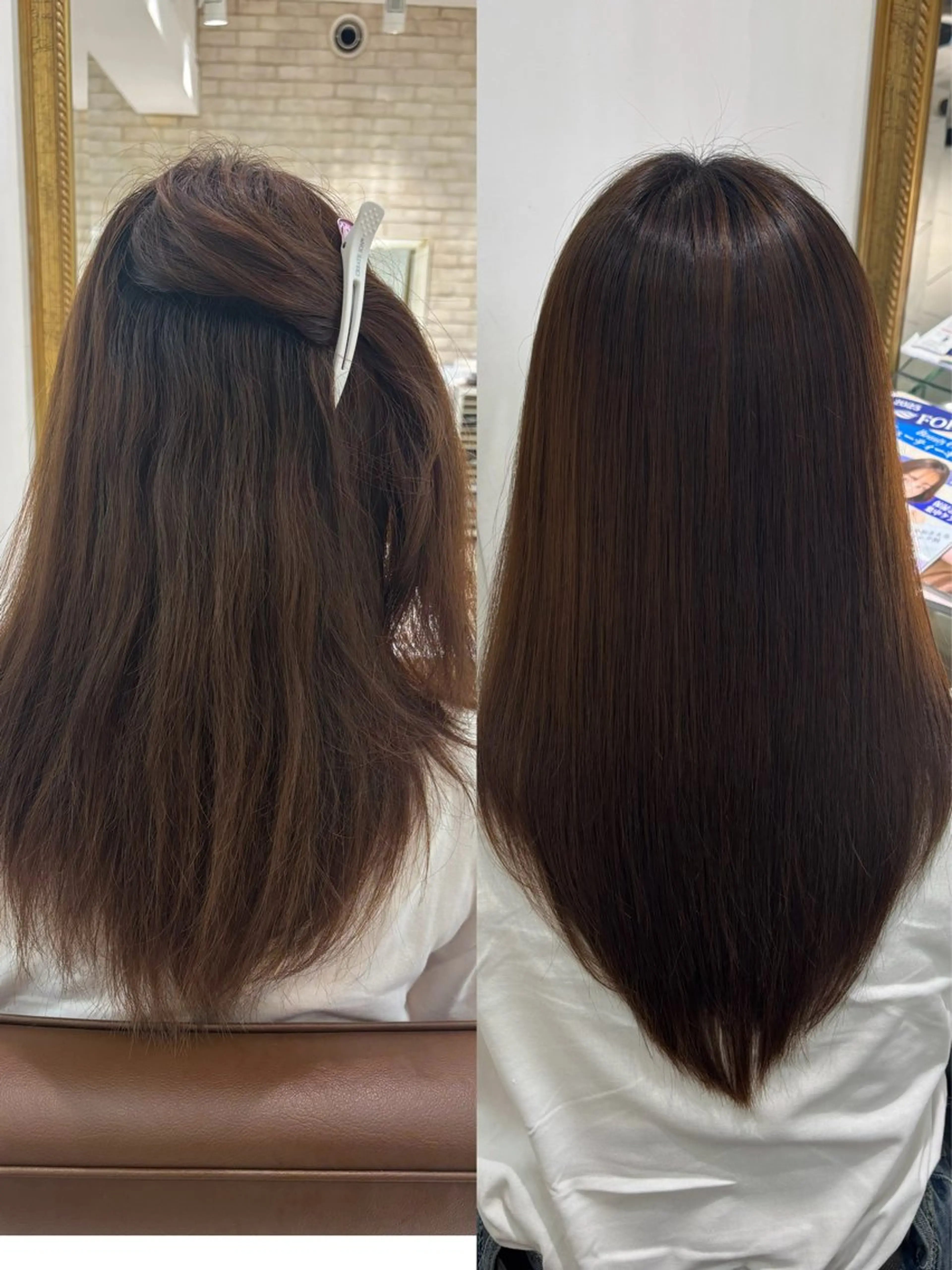 セミロング 縮毛・髪質改善🩰 mai🐰ྀི🤍のヘアスタイル