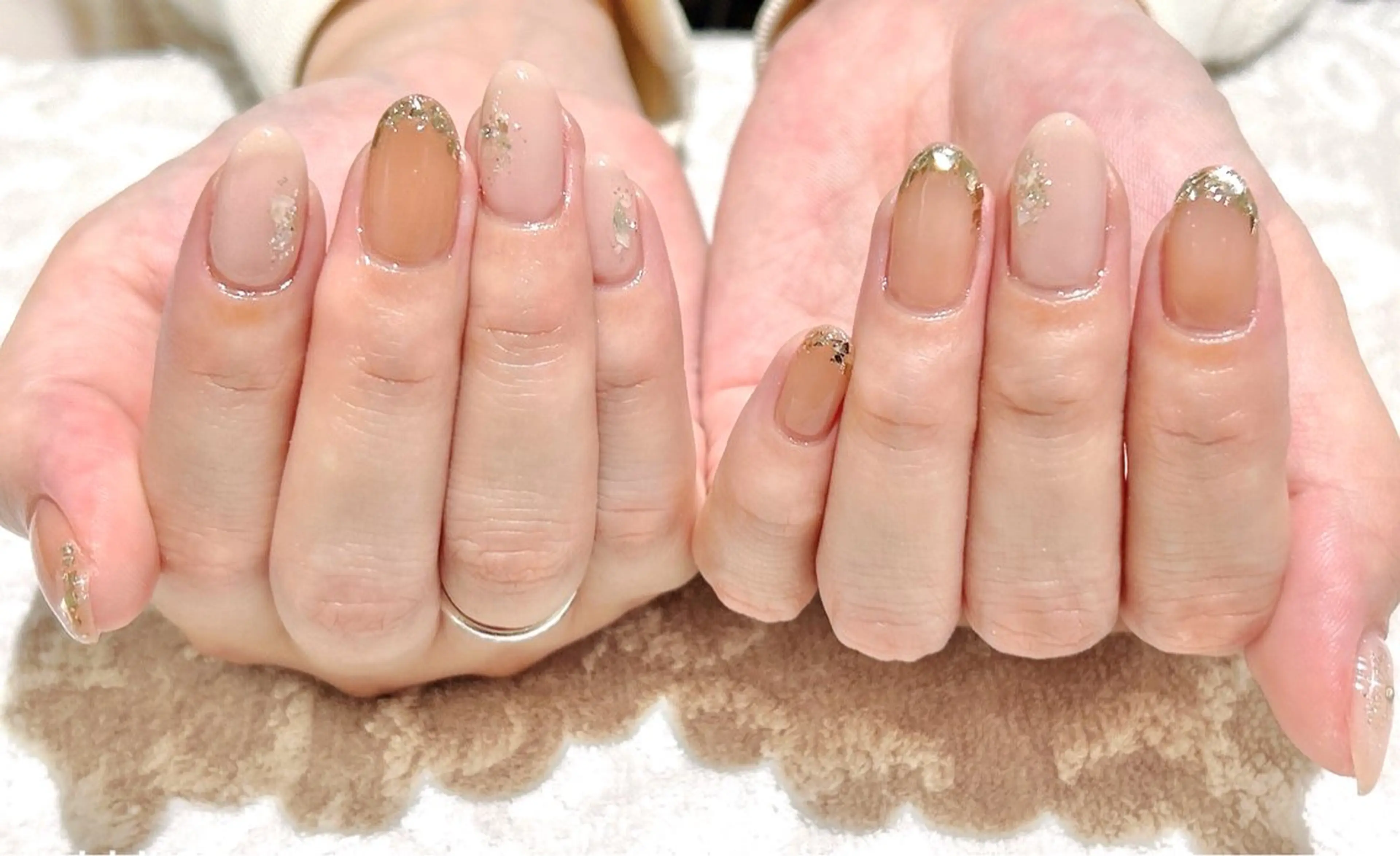 ネイル フレンチネイル ガラスフレンチ takamin._.nail所属・オーダーメイド専門 takamiのネイルデザイン