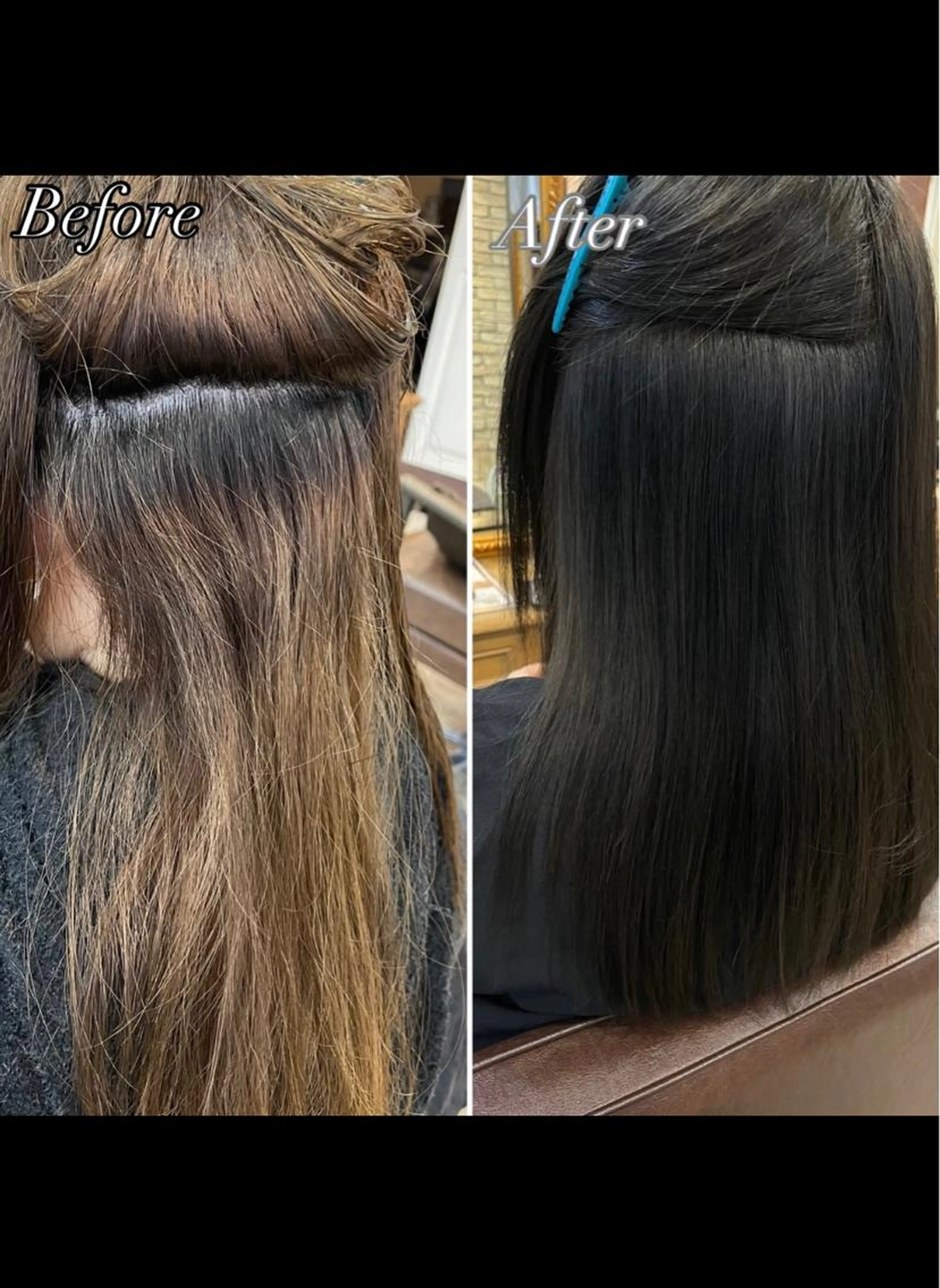 【カラー同時施術OK🌈】小顔カット+ケアカラー+酸性縮毛矯正+色持ちトリートメント⚠️2回目以降¥25900の写真