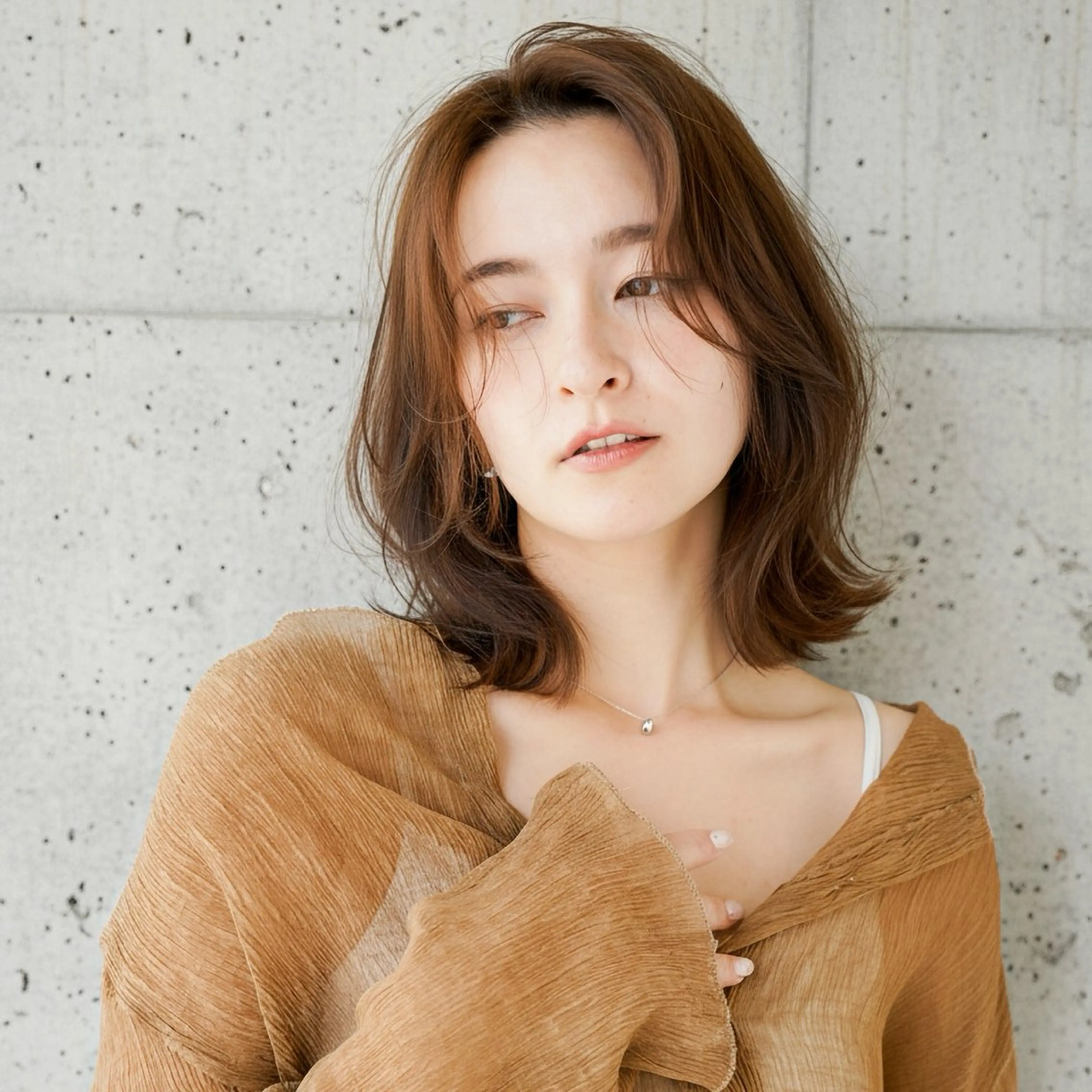 ミディアム カット ヘアカラー ショート〜ミディアム 喜多司のヘアスタイル