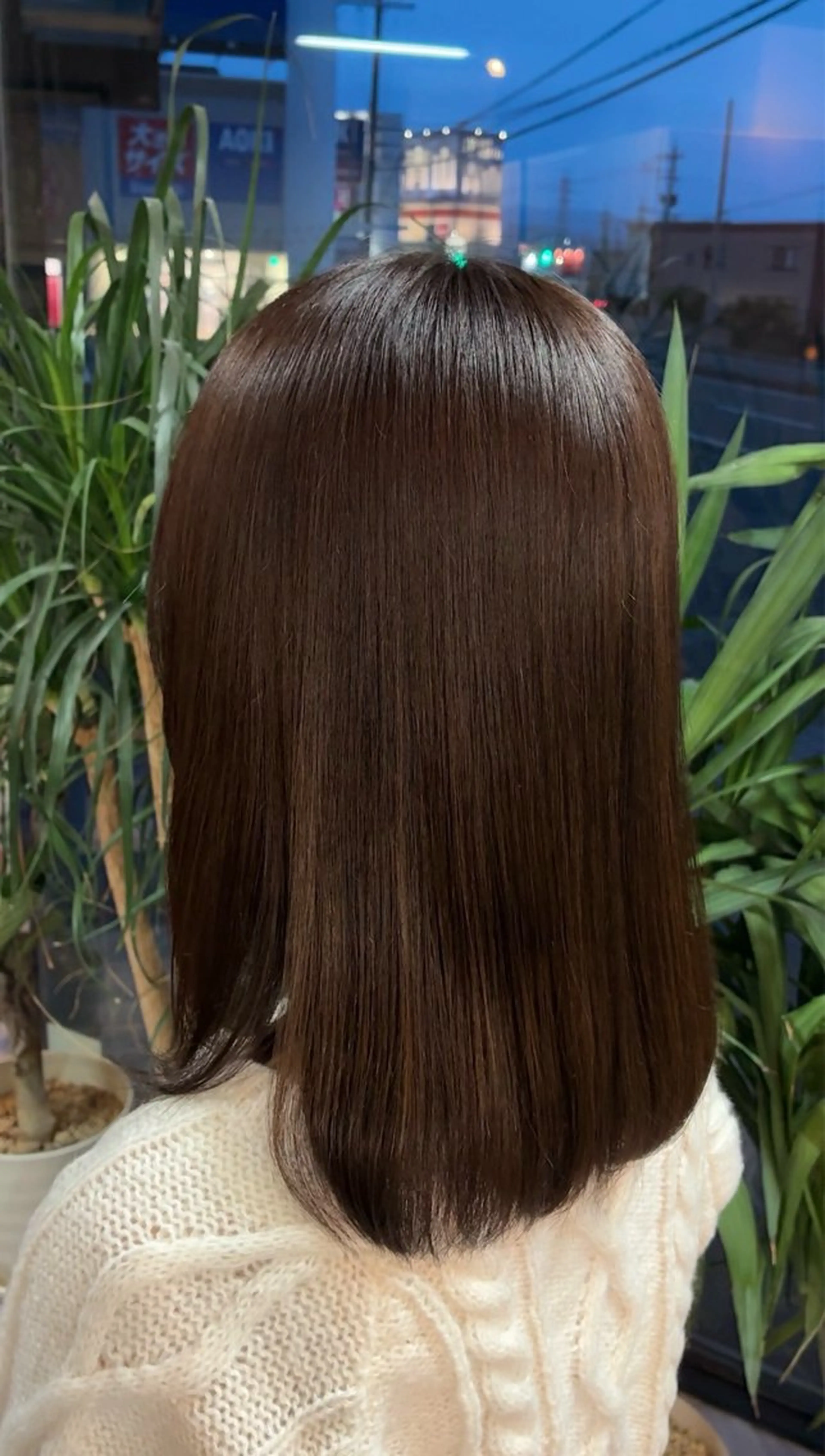 ミディアム カラー ブラウンカラー ココアブラウン ヘアカラー arika もえのヘアスタイル