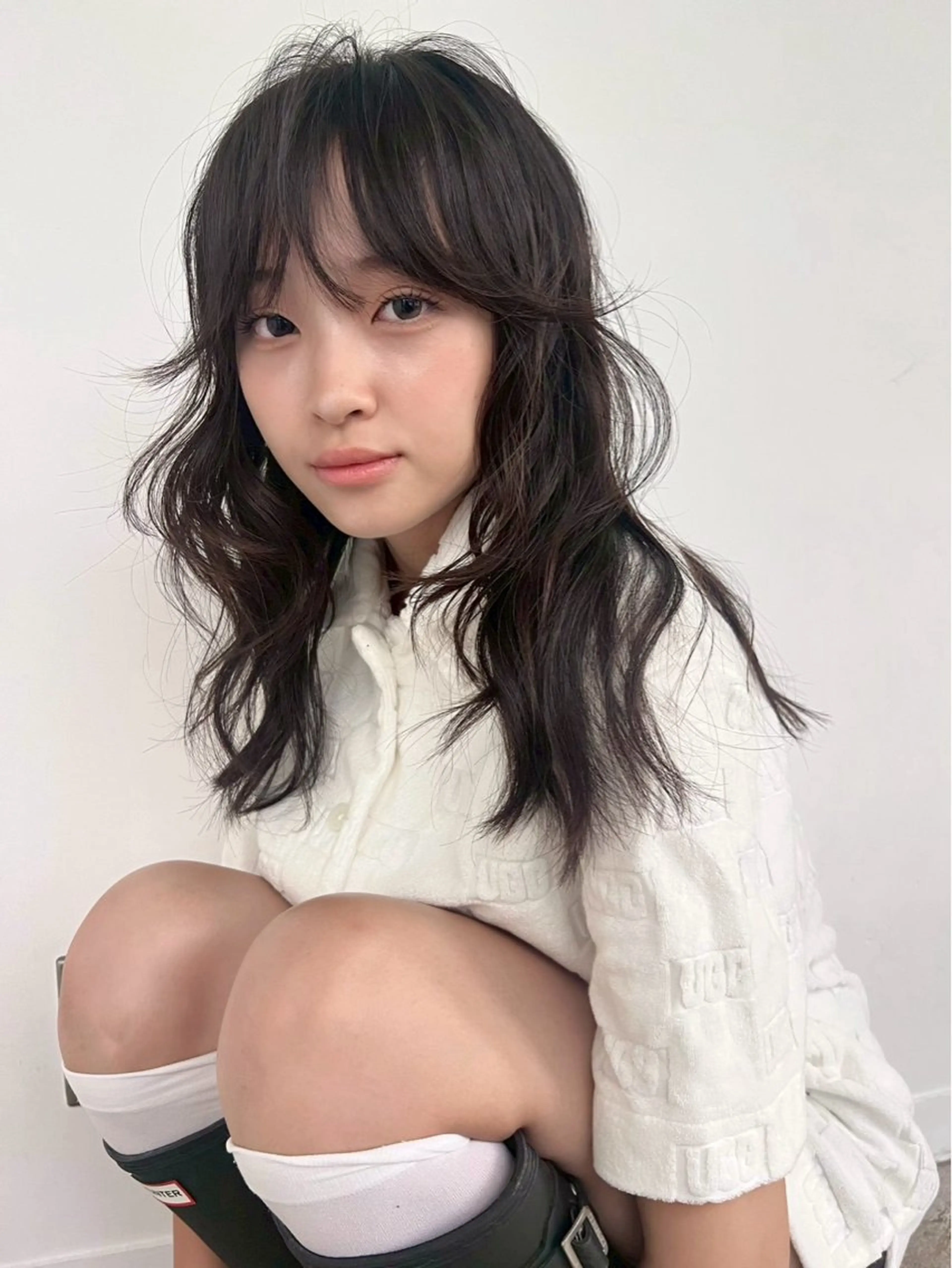 ミディアム カラー ヘアアレンジ カット ヘアカラー トリートメント 似合わせレイヤー ＆透明感カラーのヘアスタイル