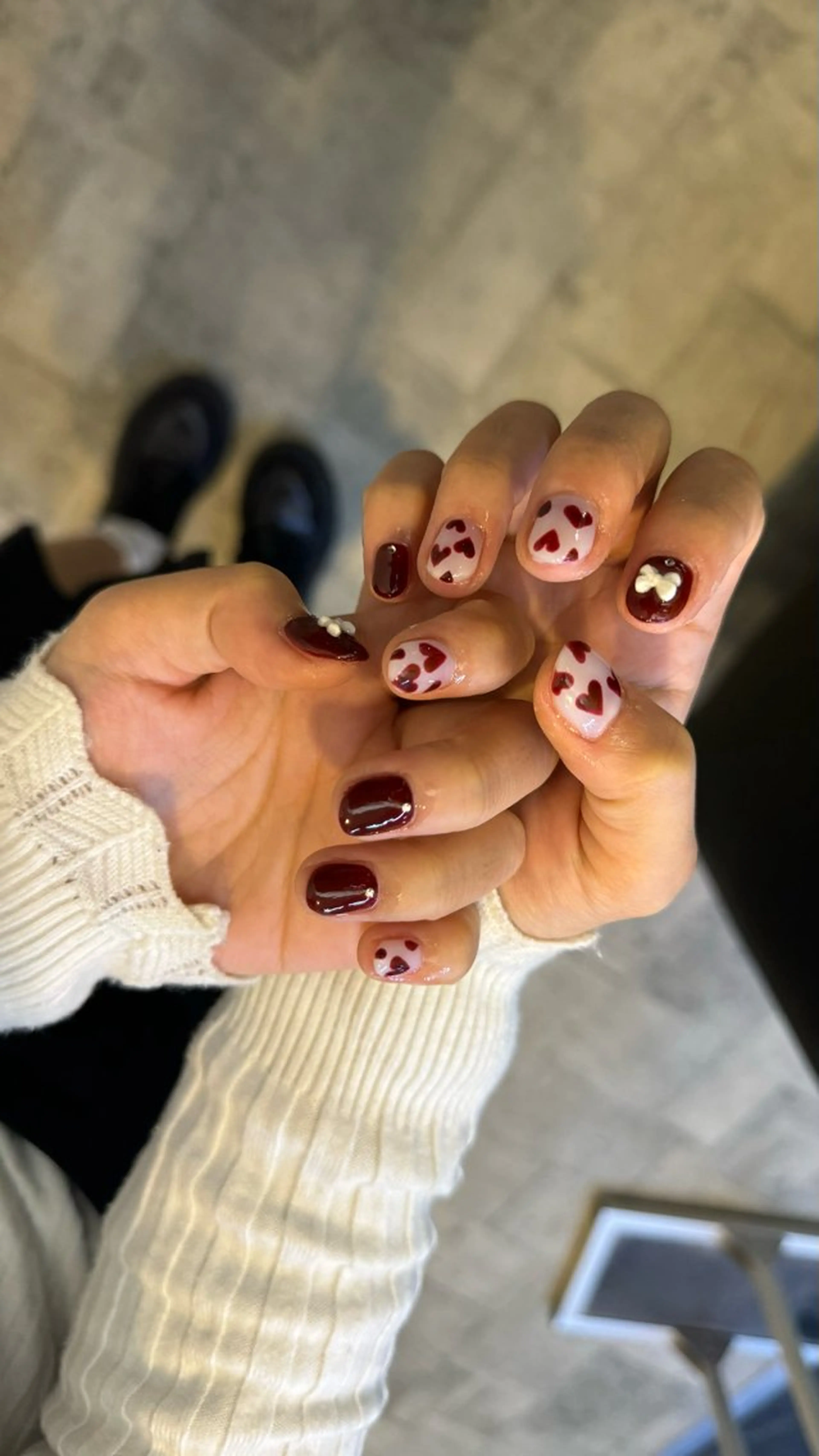 ネイル フレンチネイル 韓国ネイル マグネットネイル メンズネイル ニュアンスネイル ハンドネイル GRANDE大須 Cecil💜のネイルデザイン