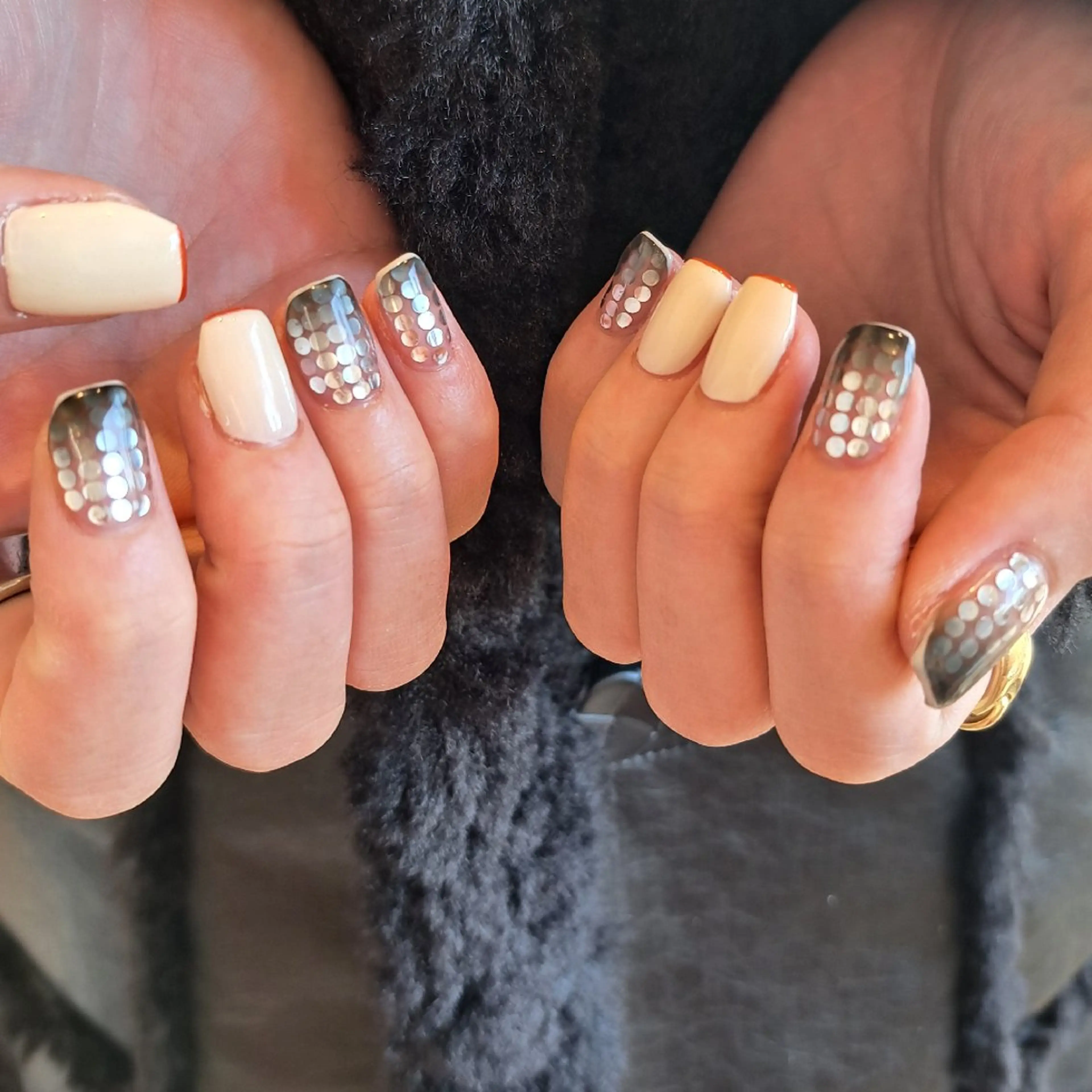 ネイル アートネイル ジェルネイル ホログラムネイル 持ち込み ハンドネイル Nail mood デザイン持ち込みokのネイルデザイン