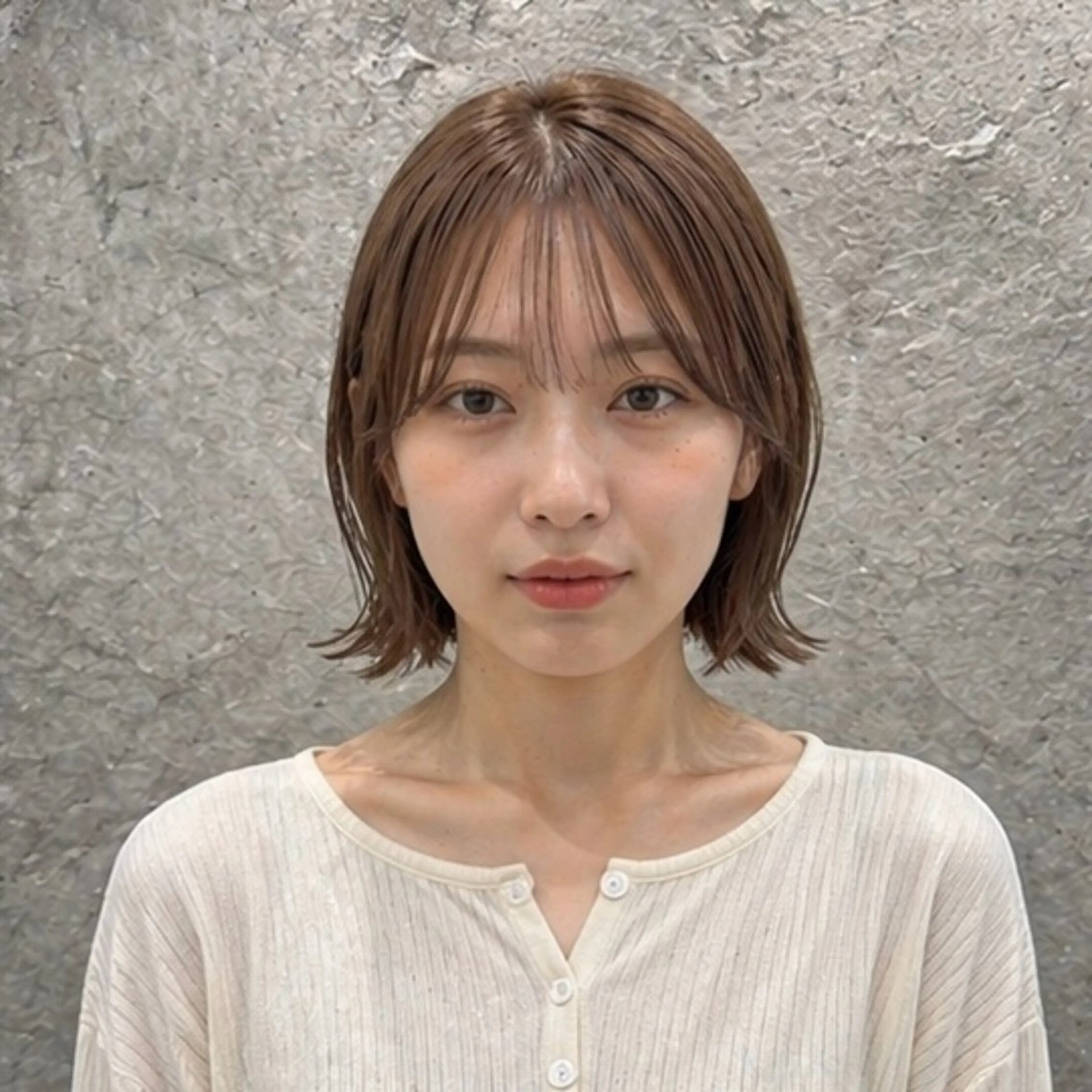 ショート 小島 咲音/艶カラー /レイヤー/縮毛矯正のヘアスタイル