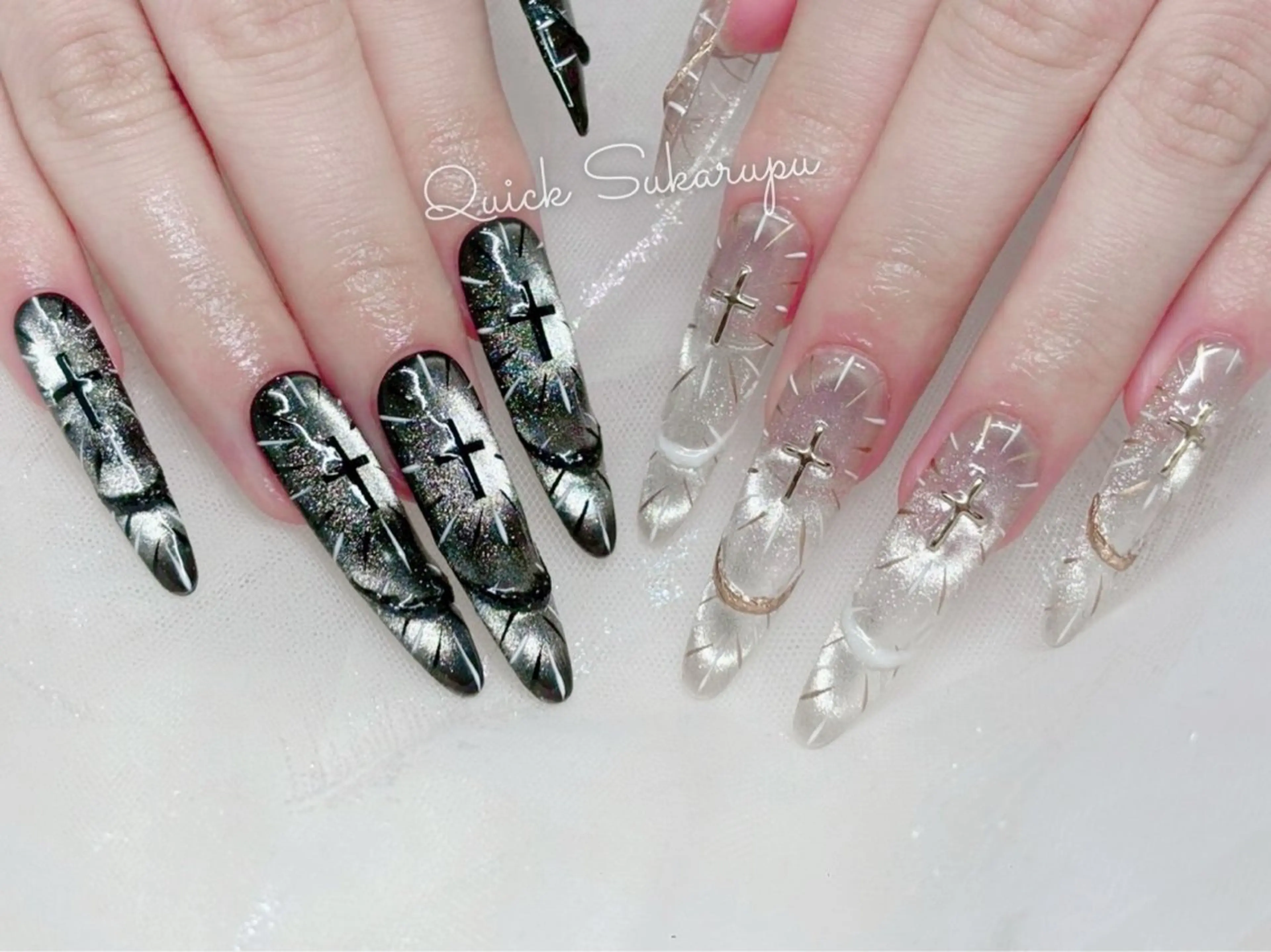 ロング ロング Quick Sukarupuのネイルデザイン