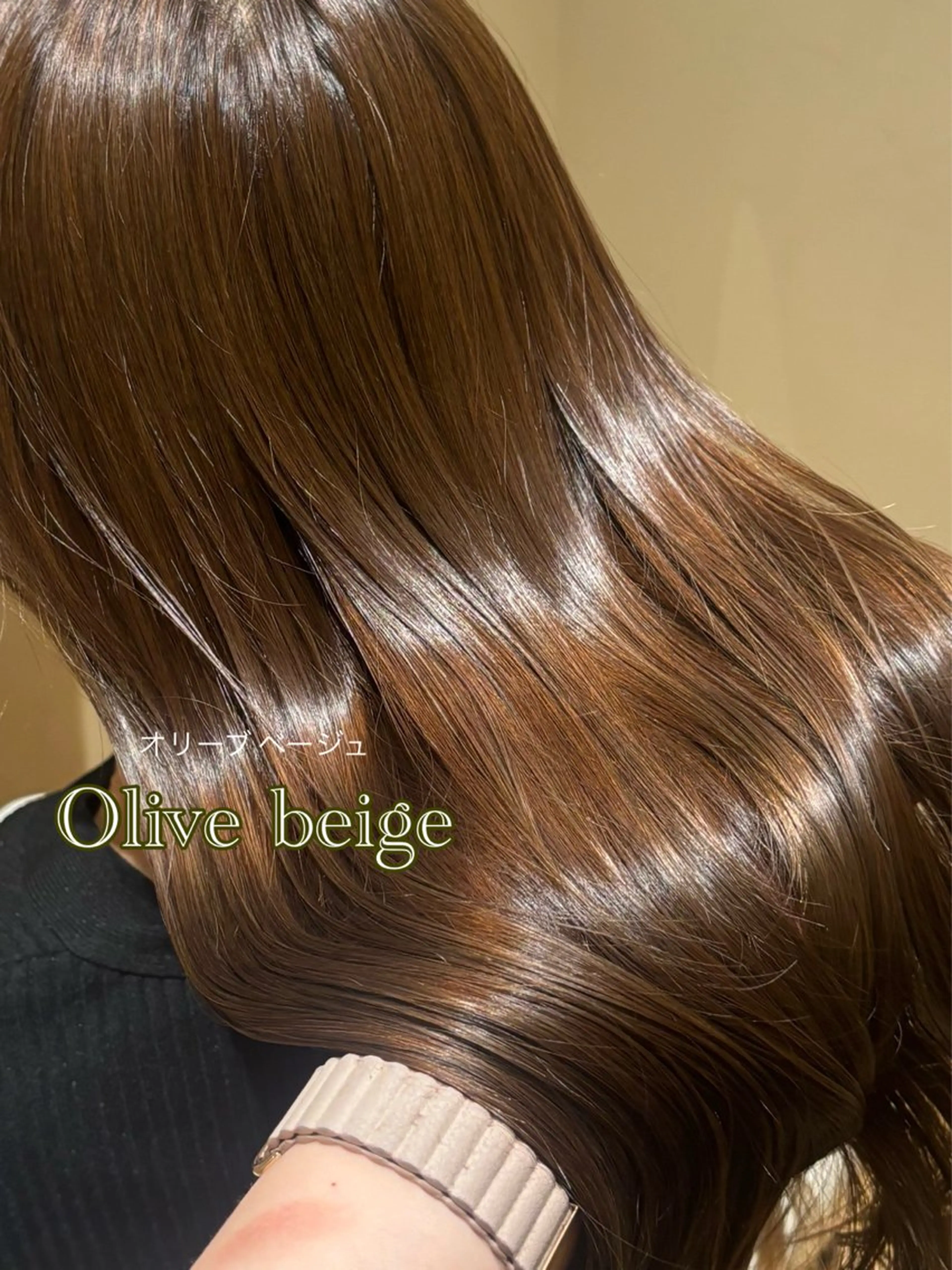 セミロング カット ヘアカラー 中島愛佳🐥⸒⸒ 縮毛矯正/艶髪カラーのヘアスタイル