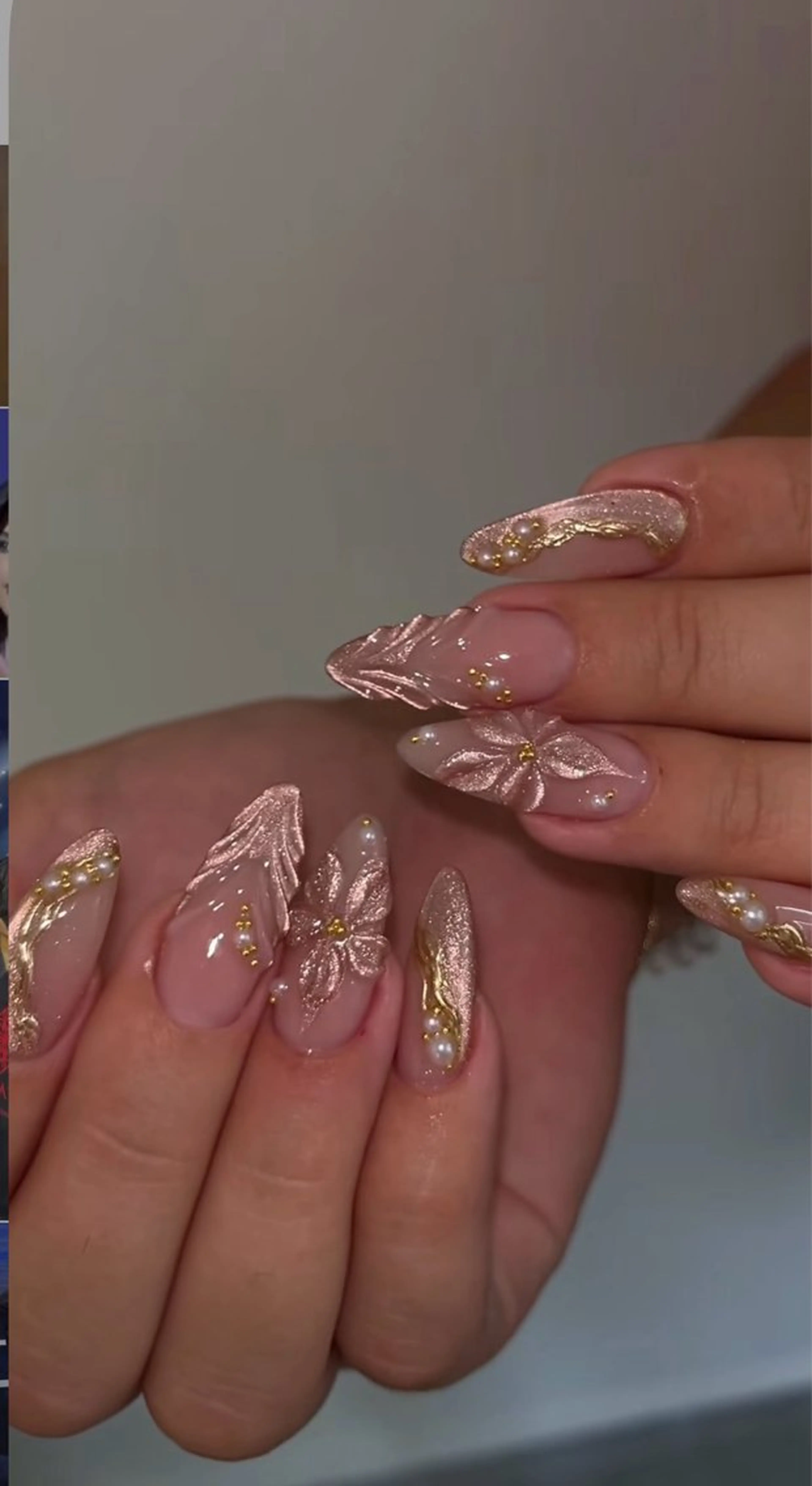 ネイル アートネイル 長さ出し ジェルネイル マグネットネイル ニュアンスネイル なな_ CloudyChanのネイルデザイン