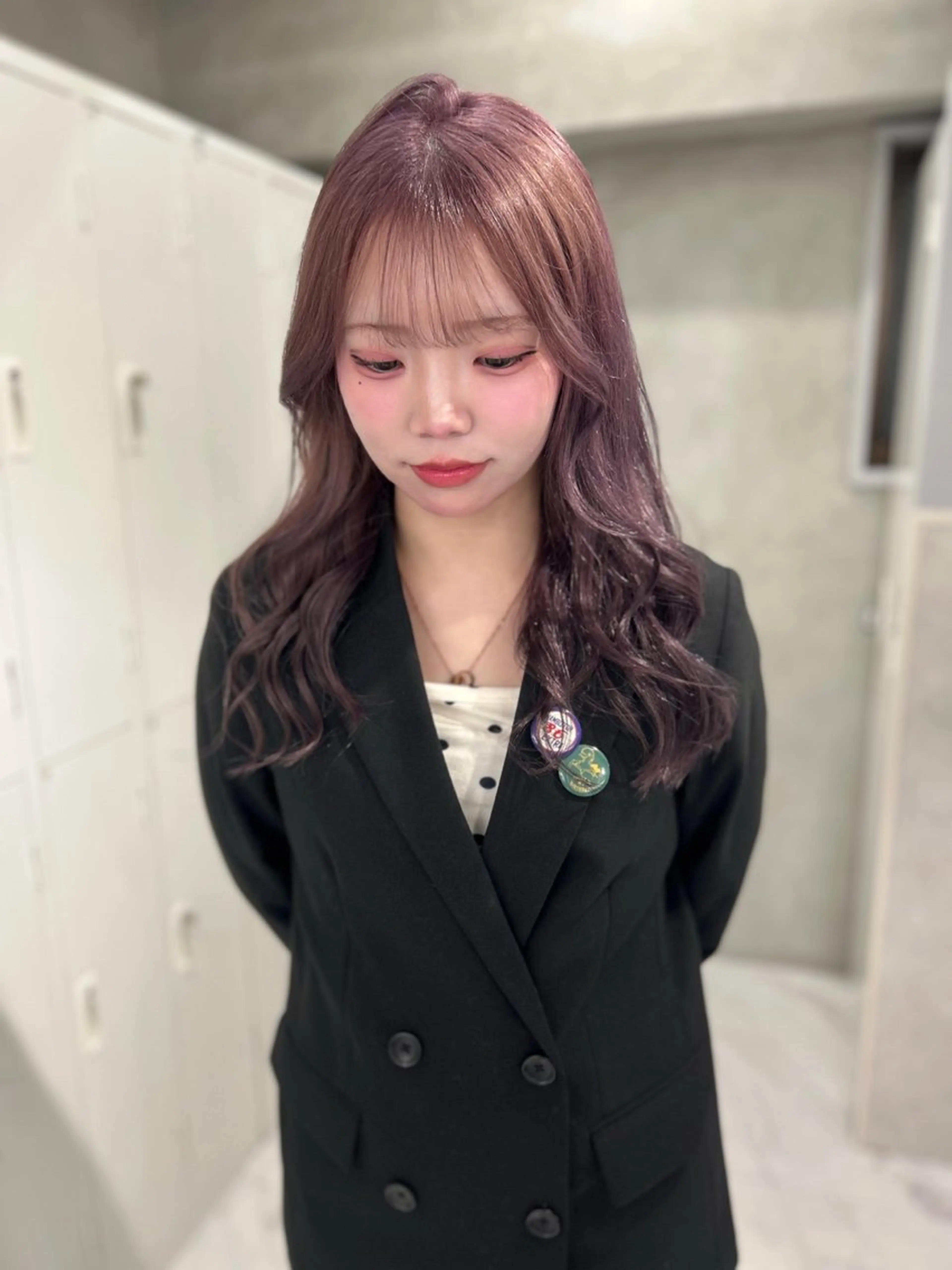 カラー ヘアカラー ️💜akari💜 ハイトーン/レイヤーのヘアスタイル