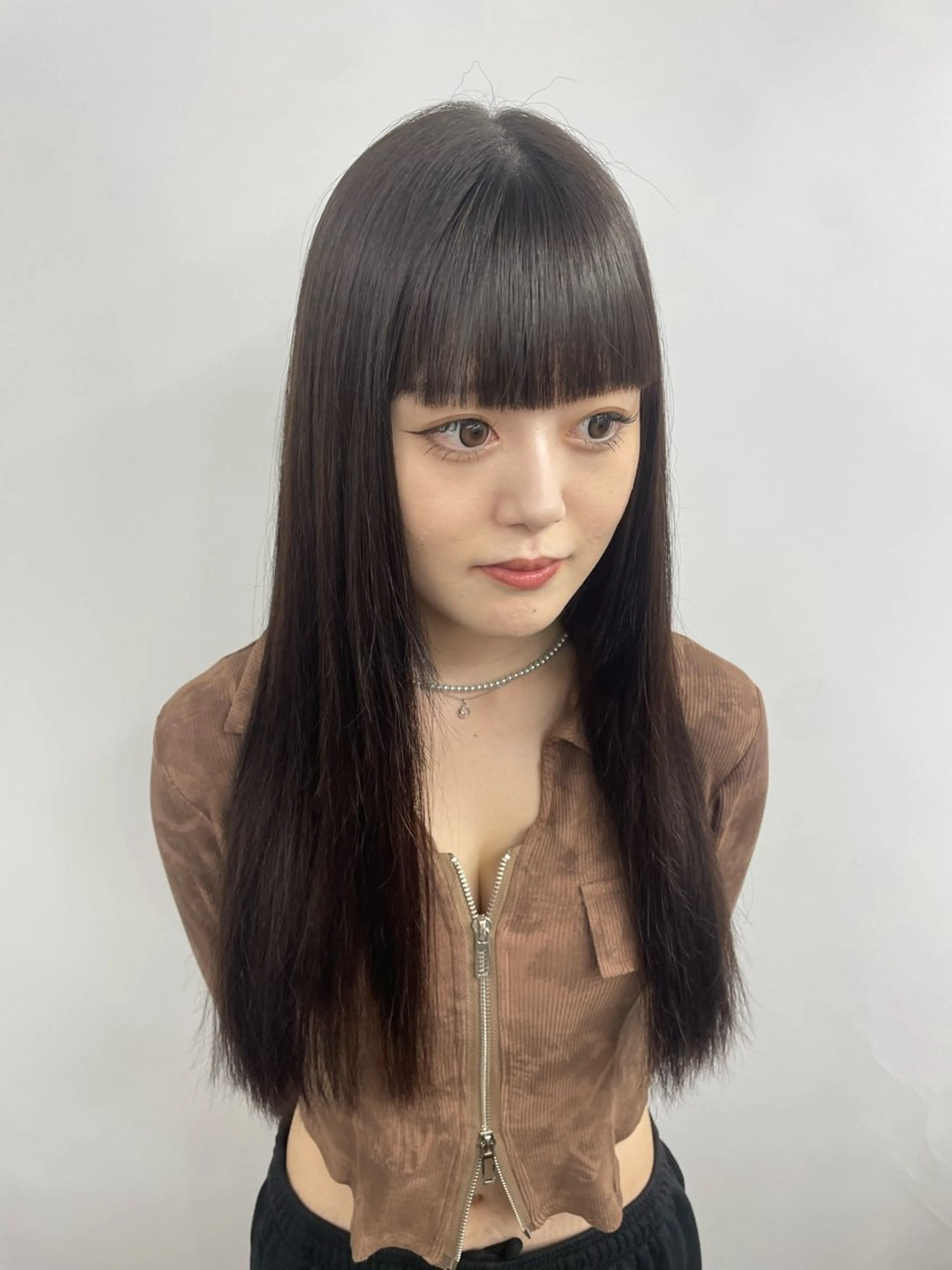 ロング 𝙃𝘼𝙍𝙐🎀 韓国×エクステのヘアスタイル