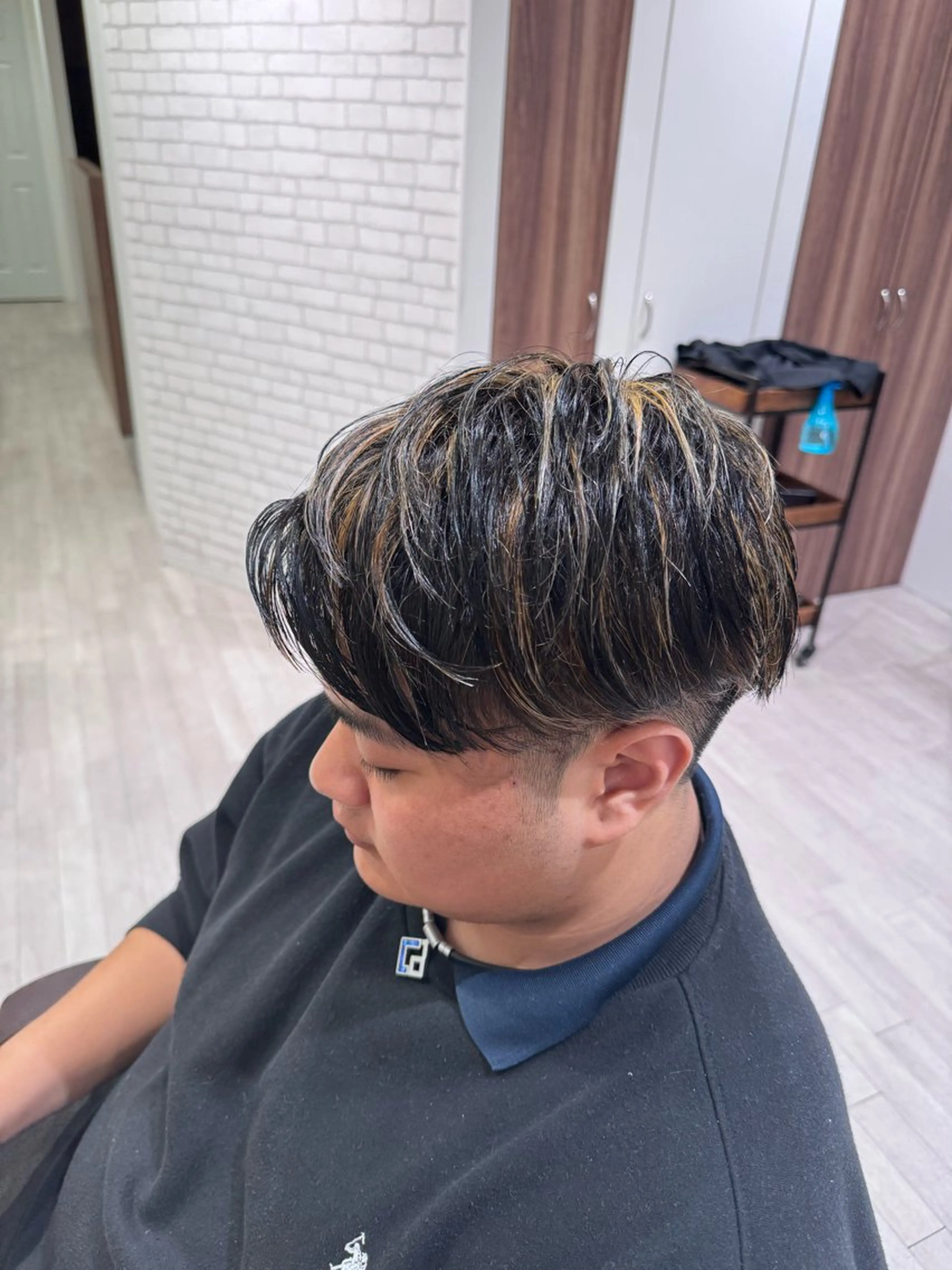 ショート カラー メンズ メンズメッシュ メッシュ メンズ専門🔥女性の モデル受付中！/陸翔のヘアスタイル