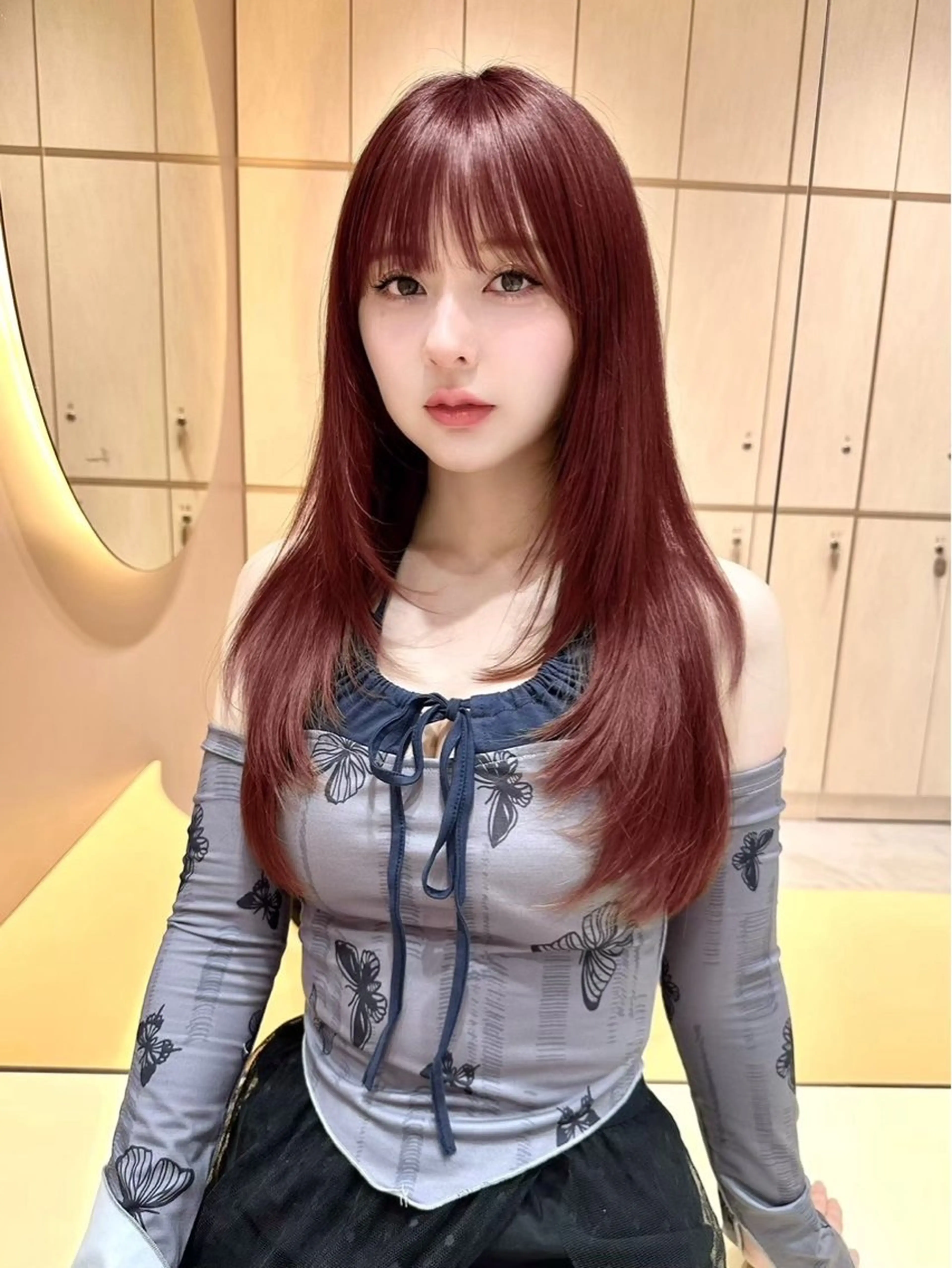 ロング カラー ヘアアレンジ カット トリートメント ヘアセット 大宮‎🩵縮毛矯正 レイヤー　佐藤和のヘアスタイル