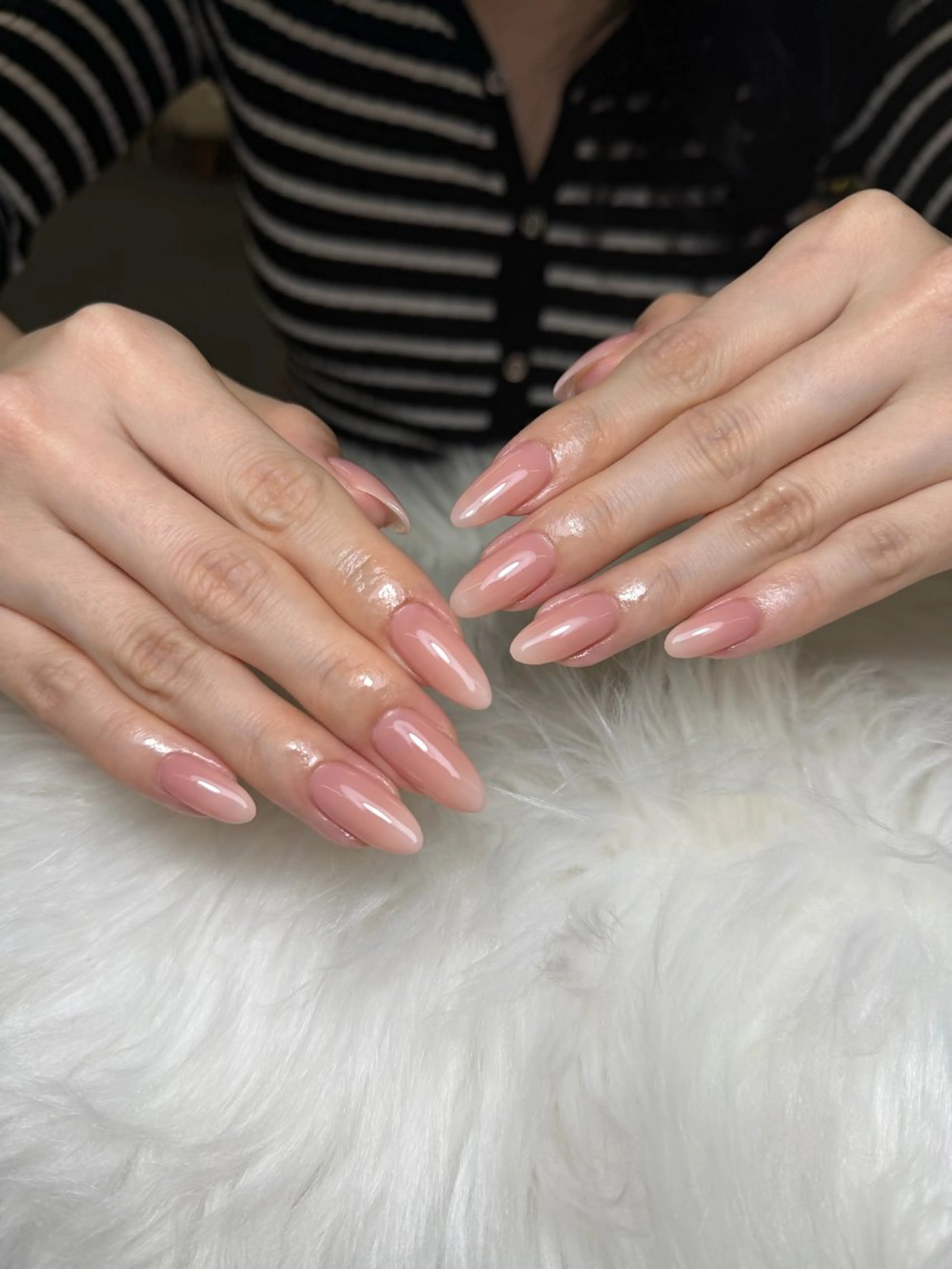 ネイル 韓国ネイル 持ち込み ニュアンスネイル ワンホンネイル ハンドネイル Mio Nailのネイルデザイン