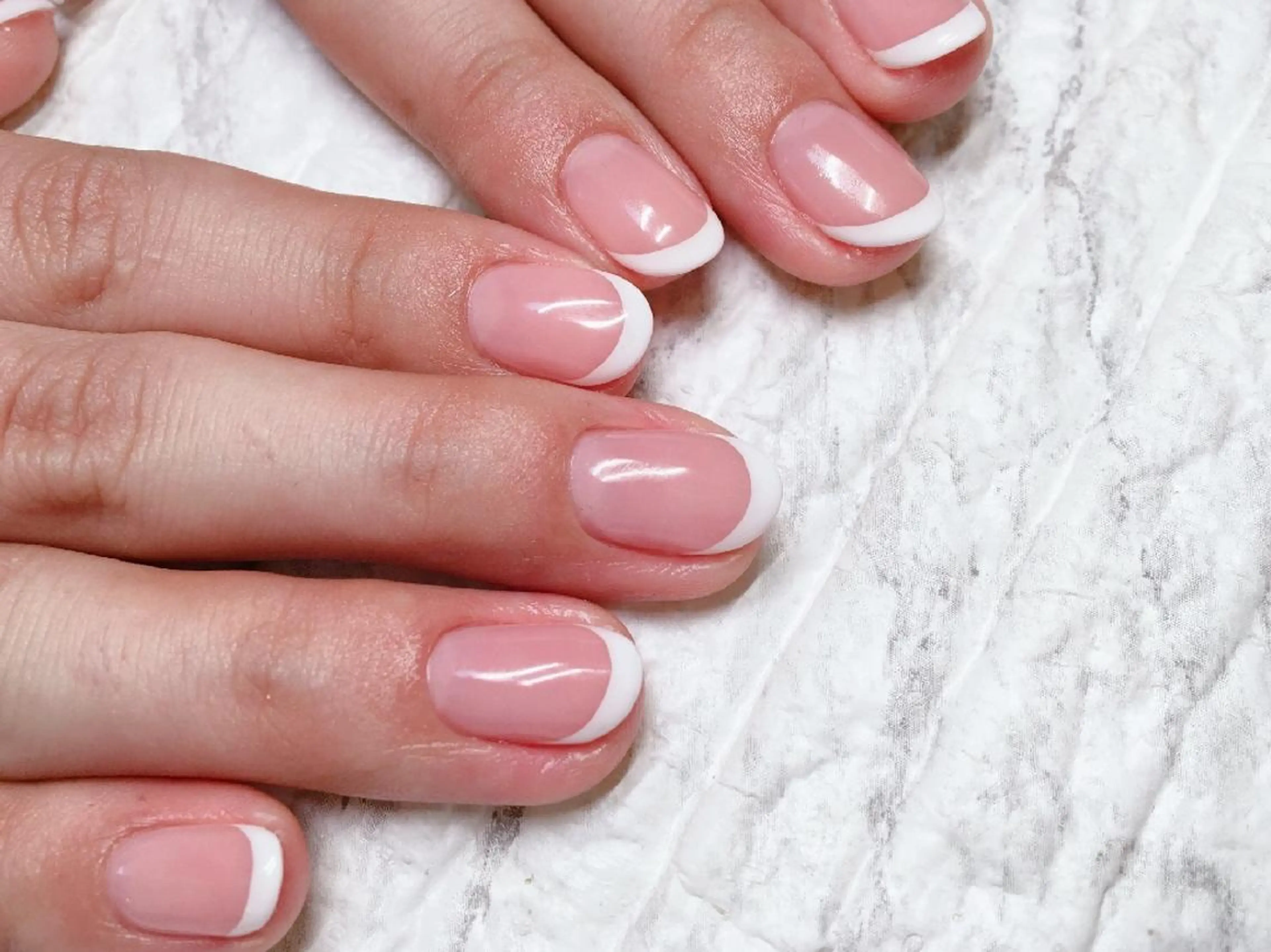 ハンド練習モデル募集中💅【他店オフあり】 フレンチ🌿お好きなカラーお選び頂けます✨(⚠クリアベースのみ)の写真