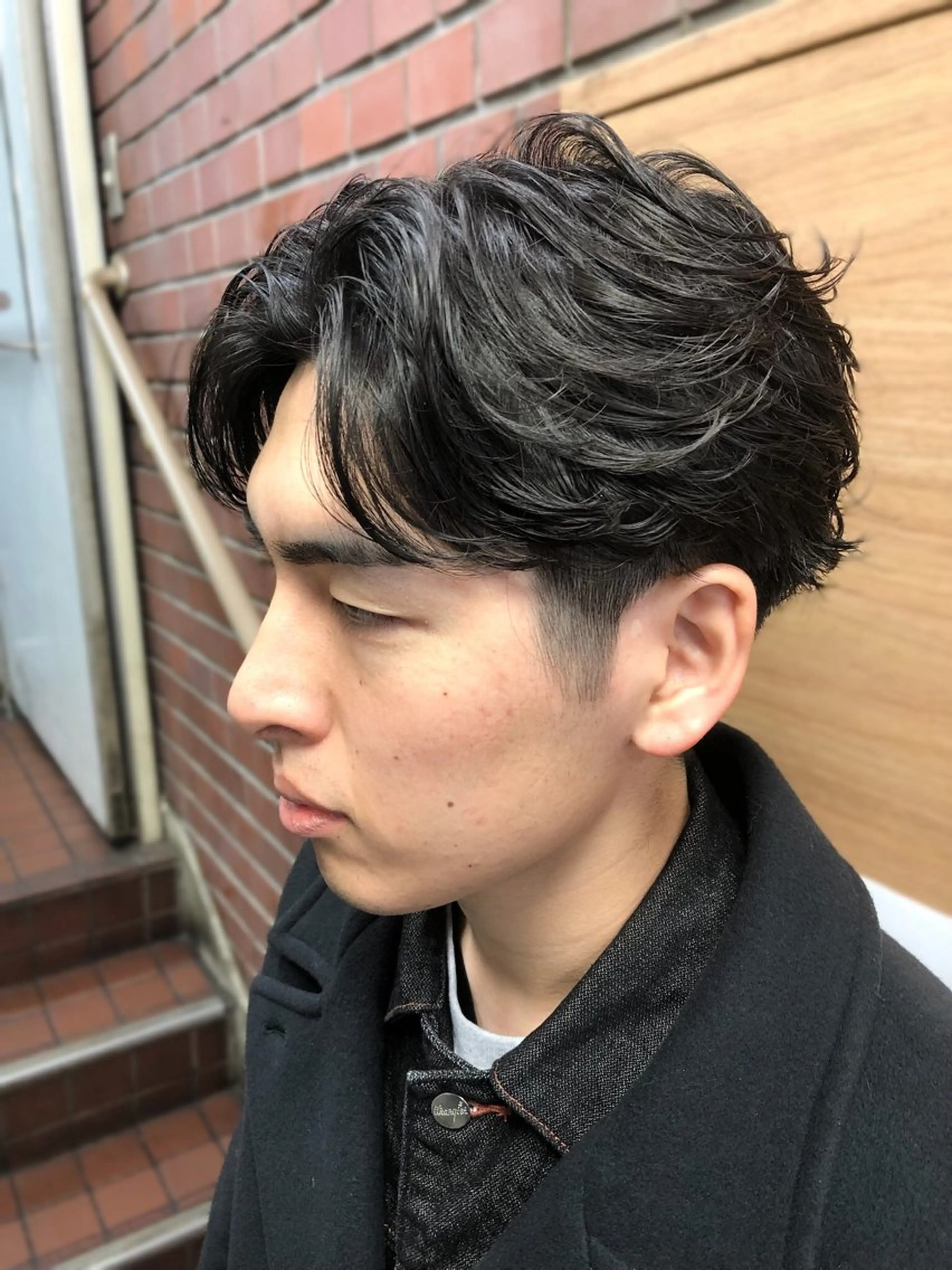 パーマ ヘアアレンジ メンズ フェザーパーマ メンズパーマ カット パーマ トリートメント ヘアセット ainico+所属・メンズ特化✂️栗原 侑也のヘアスタイル