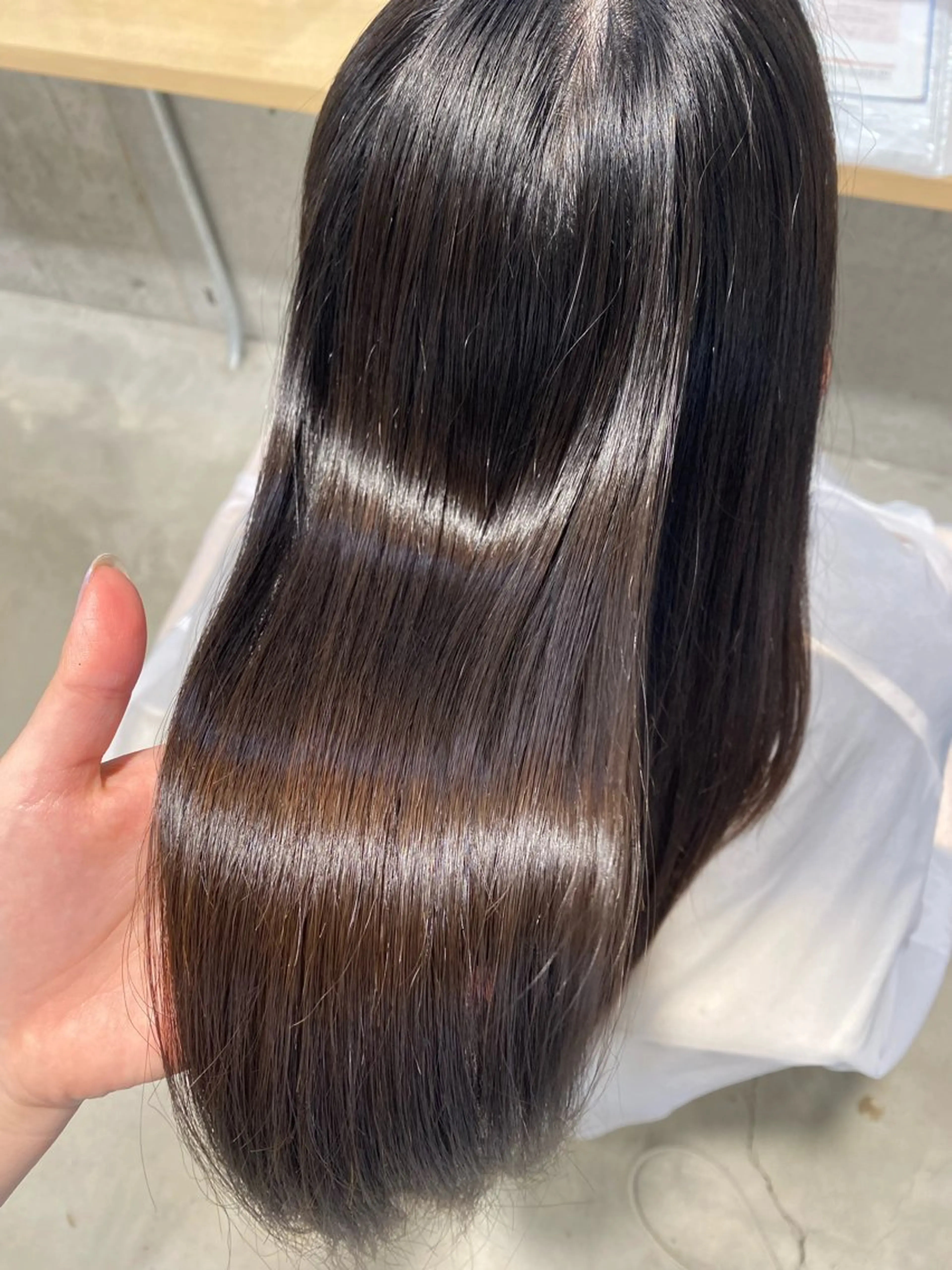 ロング トリートメント さくらこ/オリーブ カラー/カラーモデルのヘアスタイル