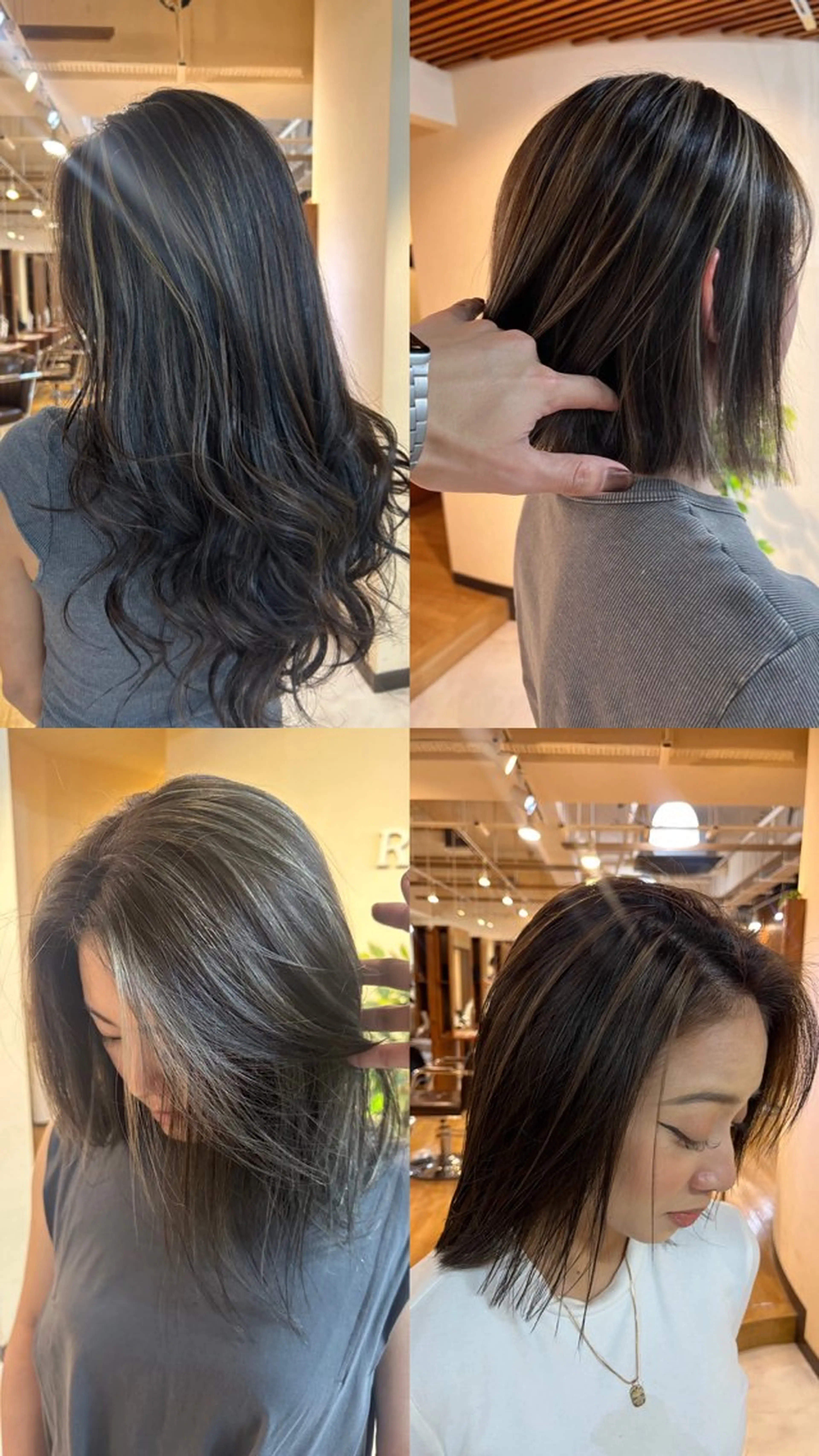 カラー ブリーチ デザインカラー ハイライトカラー カット ヘアカラー 竹井俊介/白髪ぼかし /ハイトーンのヘアスタイル